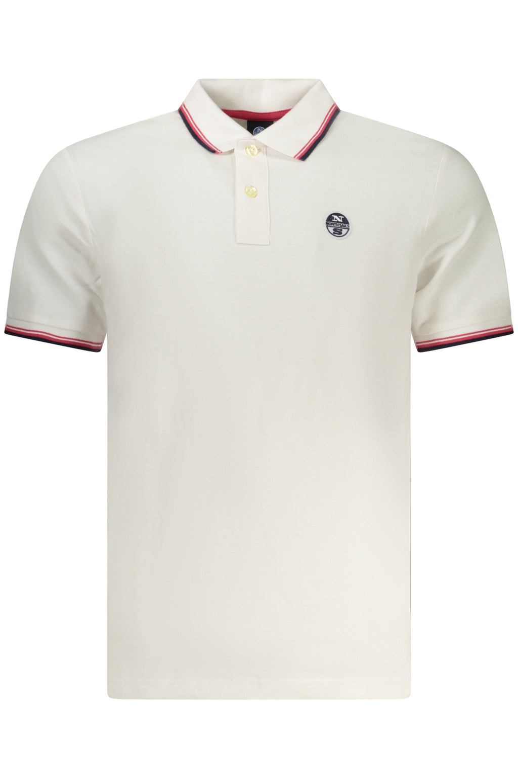 NORTH SAILS HERREN-POLOSHIRT MIT KURZEN ÄRMELN, WEISS