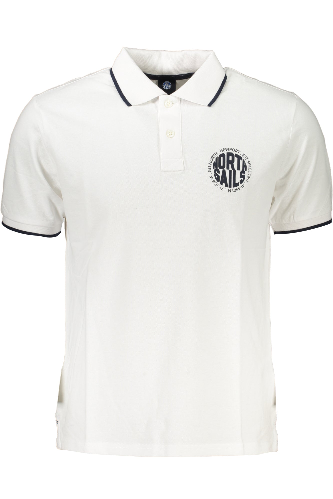 NORTH SAILS Poloshirt Herren – Kurzärmliges Polohemd aus 100% Baumwolle Weiß