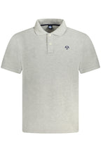 NORTH SAILS HERREN KURZARM POLOSHIRT GRAU
