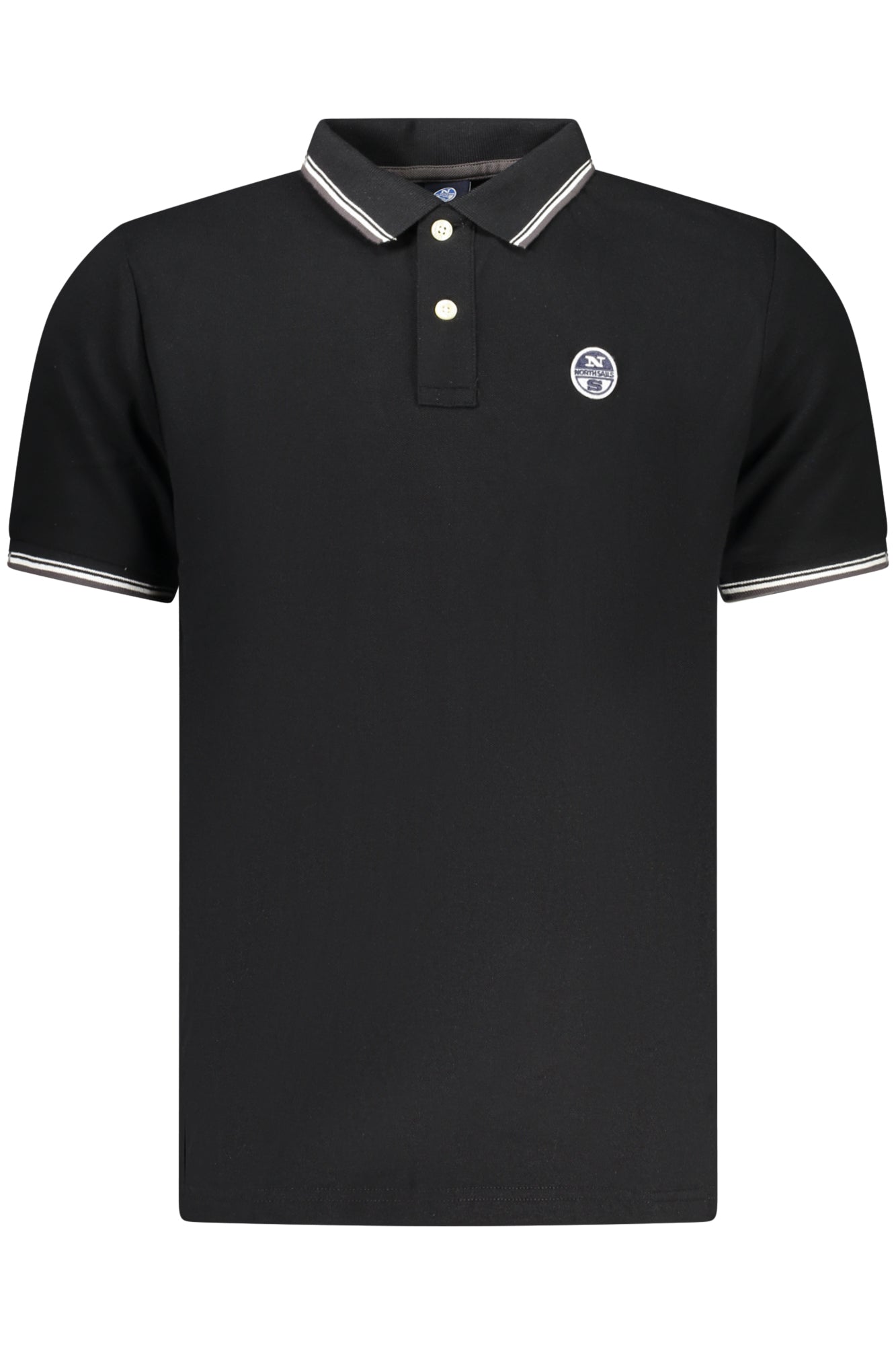 NORTH SAILS HERREN-POLOSHIRT MIT KURZEN ÄRMELN, SCHWARZ