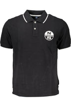 NORTH SAILS SCHWARZES KURZÄRMELIGES POLOSHIRT FÜR HERREN