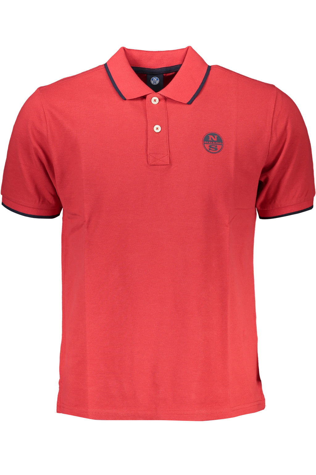 NORTH SAILS HERREN-POLOSHIRT MIT KURZÄRMELN, ROT