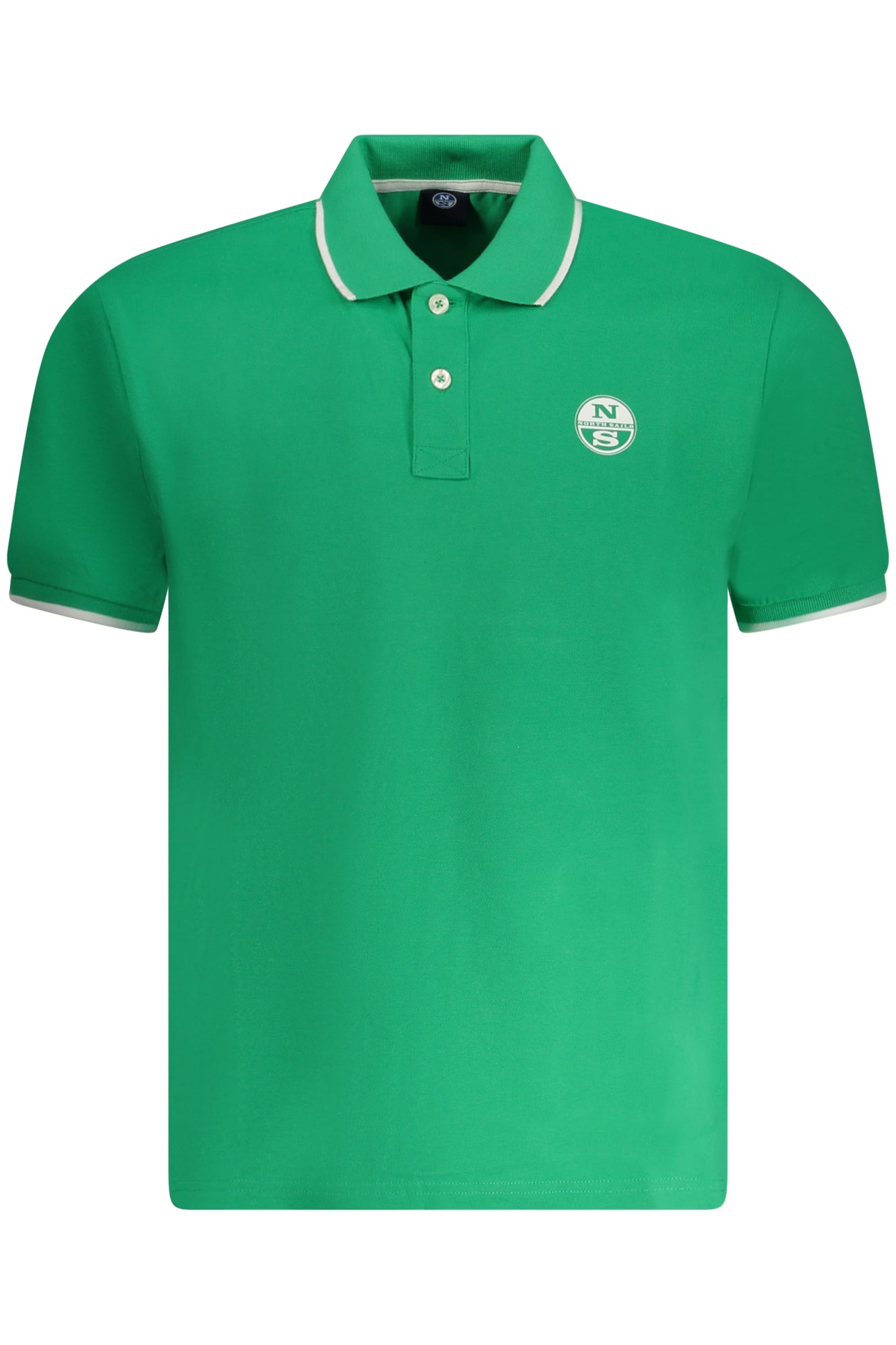 NORTH SAILS Poloshirt Herren – Kurzärmliges Polohemd mit Logo-Druck Grün