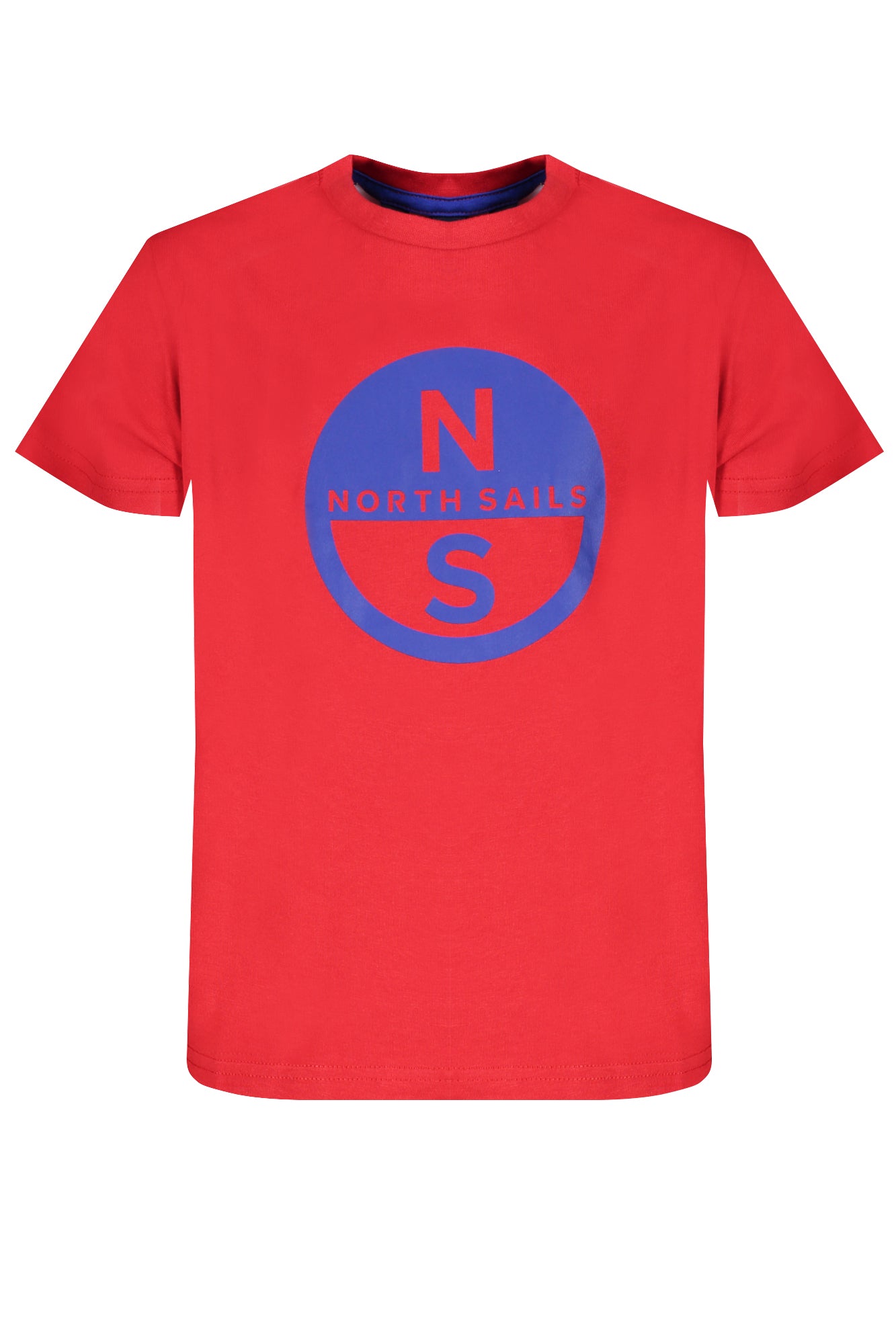 NORTH SAILS T-Shirt Jungen – Weißes Kurzarm-Shirt aus Bio-Baumwolle Rot