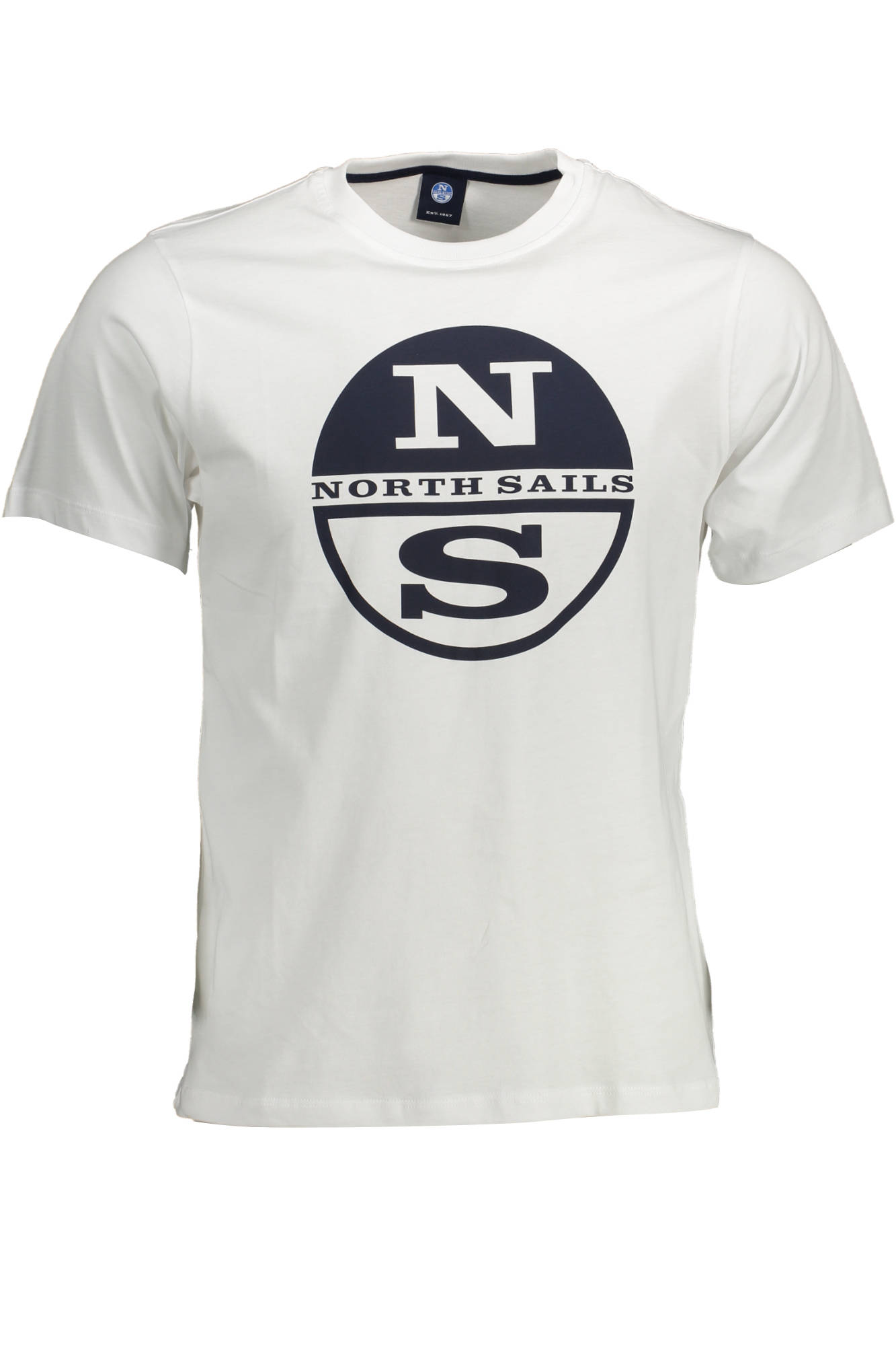 NORTH SAILS T-Shirt Herren – Weißes Kurzarm-Shirt aus 100% Baumwolle Weiß