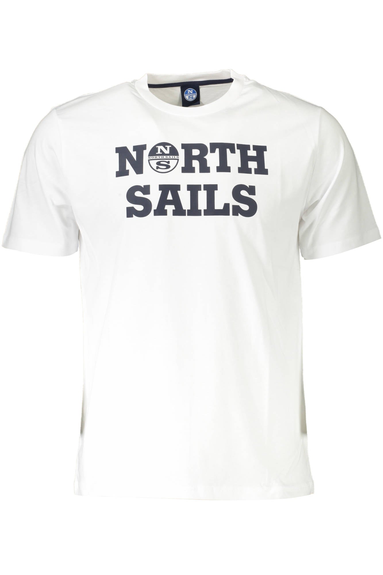 NORTH SAILS Kurzarm T-Shirt Herren Blau – Baumwolle für Frühjahr/Sommer Weiß