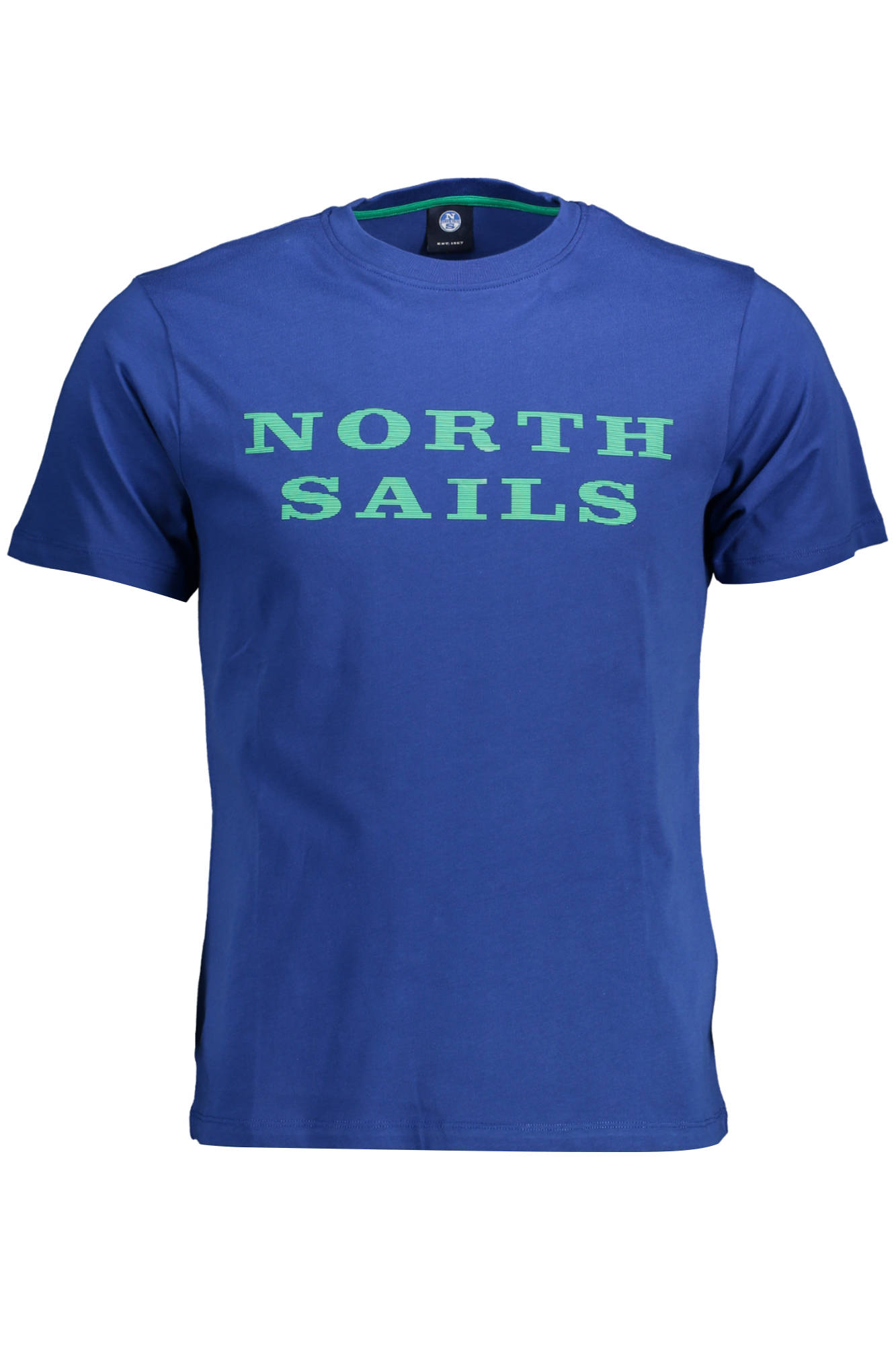 NORTH SAILS Kurzarm T-Shirt Herren Blau – 100% Baumwolle für Sommer Blau