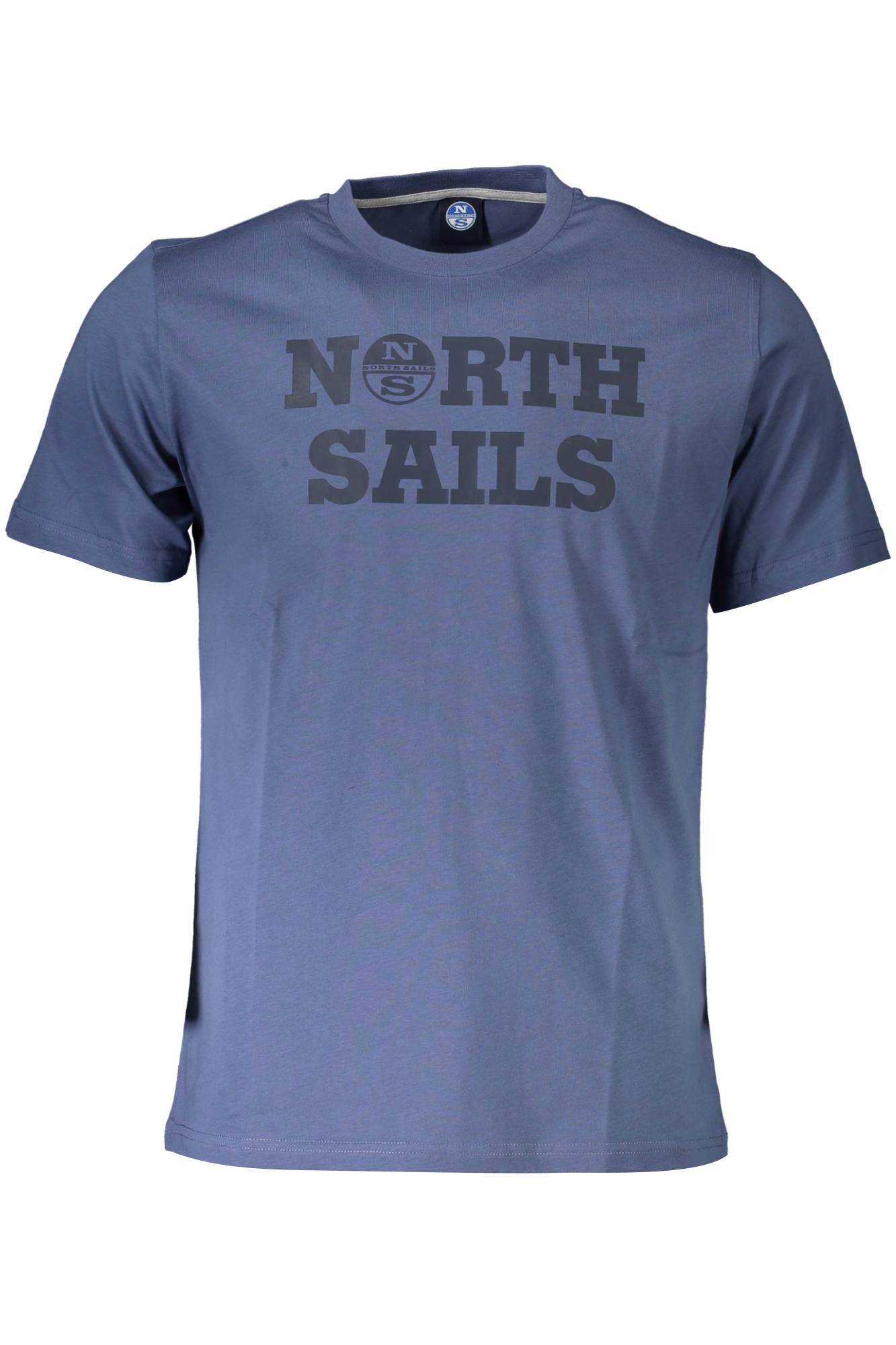 NORTH SAILS Kurzarm-T-Shirt Herren Blau – Logo-Print aus 100% Baumwolle Blau