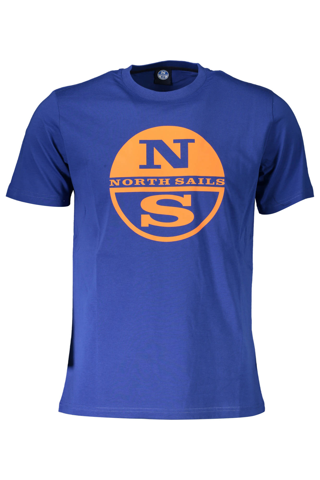 NORTH SAILS Kurzarm-T-Shirt Herren Blau – Logo-Print aus 100% Baumwolle Blau