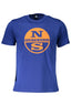 NORTH SAILS Kurzarm-T-Shirt Herren Blau – Logo-Print aus 100% Baumwolle Blau