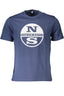 NORTH SAILS Kurzarm-T-Shirt Herren Blau – Logo-Druck aus Baumwolle | soulluna.de Blau