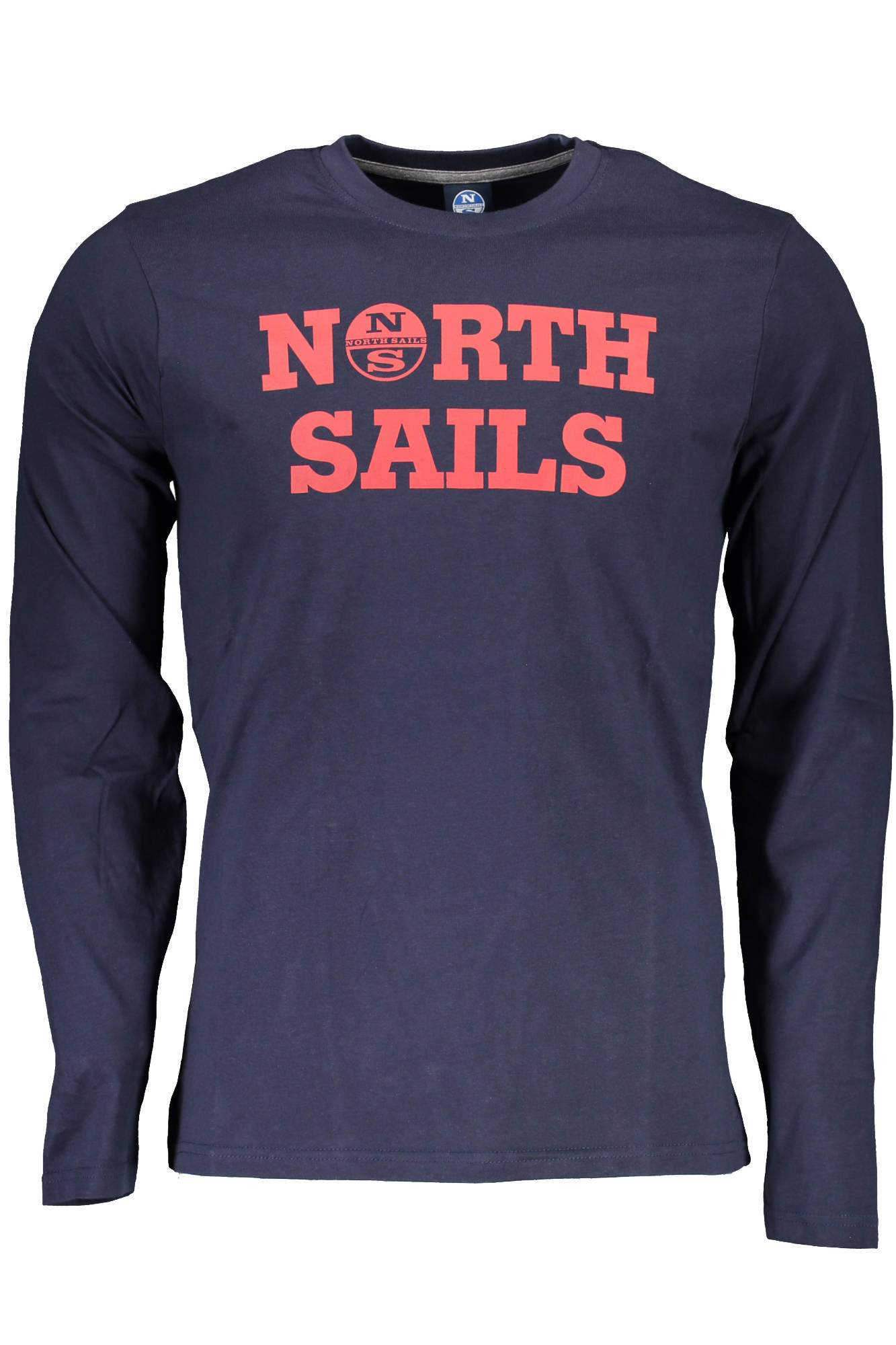 NORTH SAILS Langarm-T-Shirt Herren Blau – Baumwolle für Herbst/Winter Blau