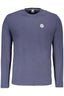 NORTH SAILS Langarm T-Shirt Herren – Blaues Basic mit Logo-Applikation Blau