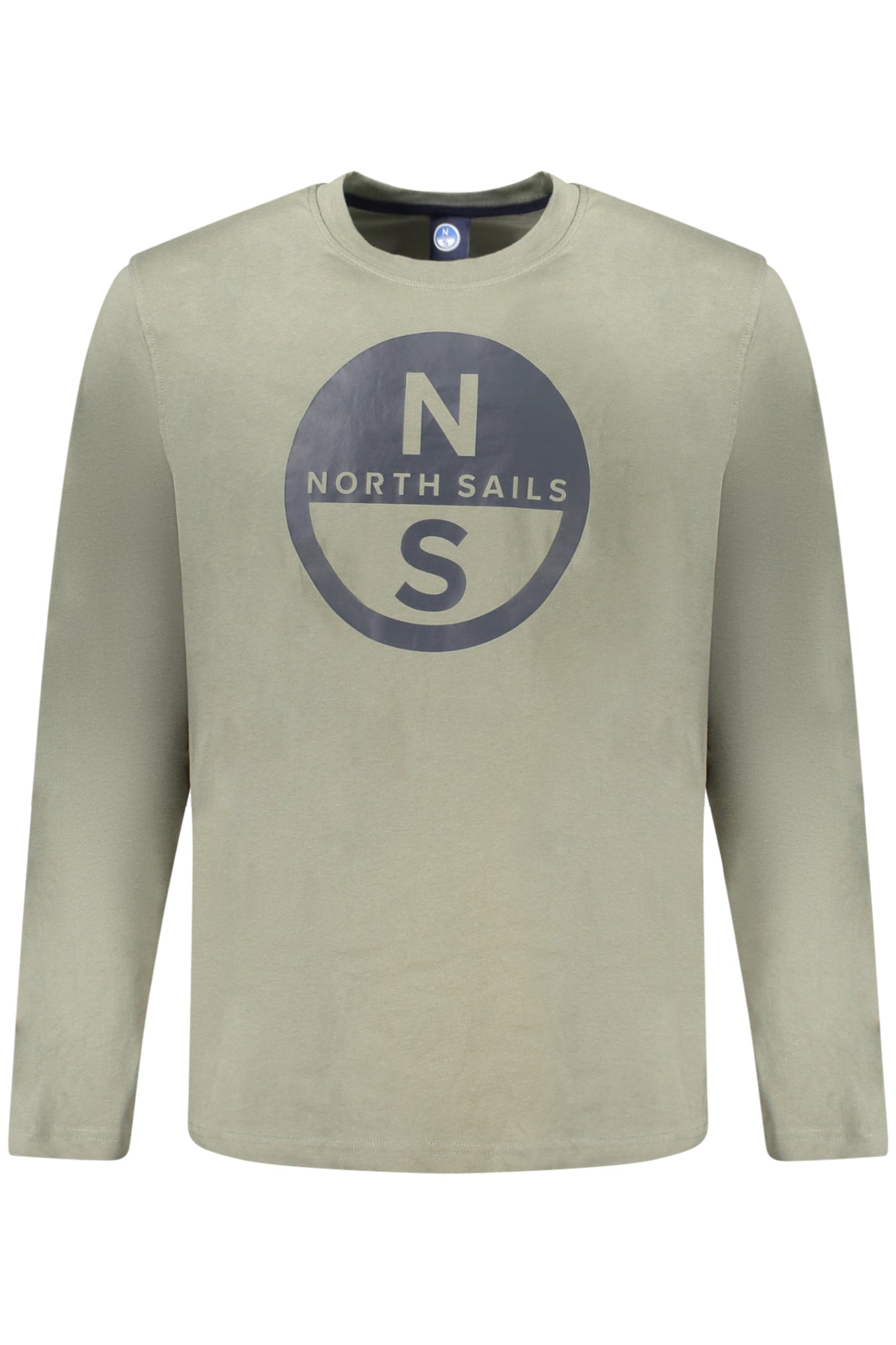 NORTH SAILS Herren Langarm T-Shirt Grün – Ocean Positive Baumwolle für Herbst/Winter Grün