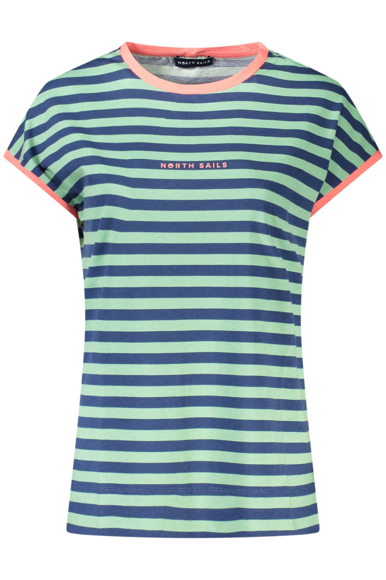 NORTH SAILS Damen Ärmelloses T-Shirt Grün – Streifendesign aus 100% Baumwolle Grün