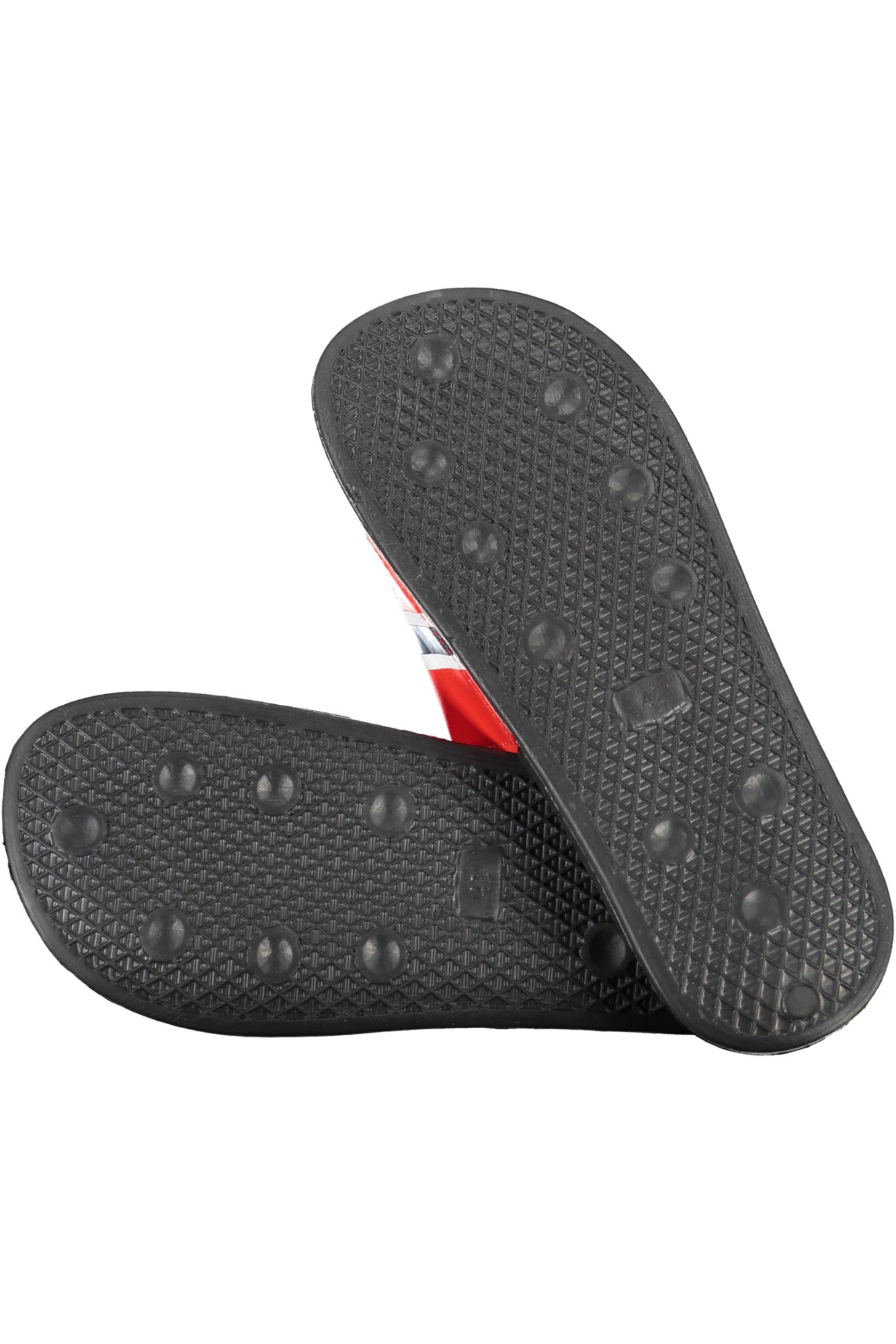 NORWAY 1963 Herren-Slipper schwarz – Bequeme Hausschuhe mit Logo-Druck Schwarz