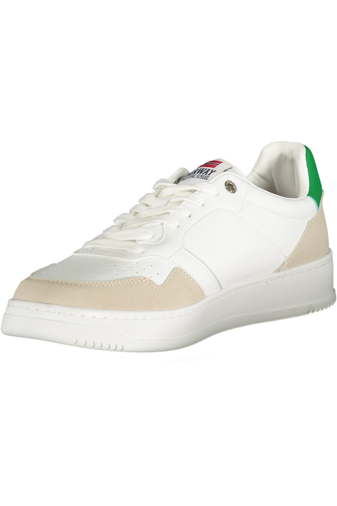 NORWAY 1963 Sneaker Herren – Weisse Sportschuhe mit grünen Details für Frühjahr/Sommer Weiß