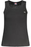 NORWAY 1963 Tank Top Damen – Schwarzes Baumwoll-Top mit Stickerei für Sommer Schwarz