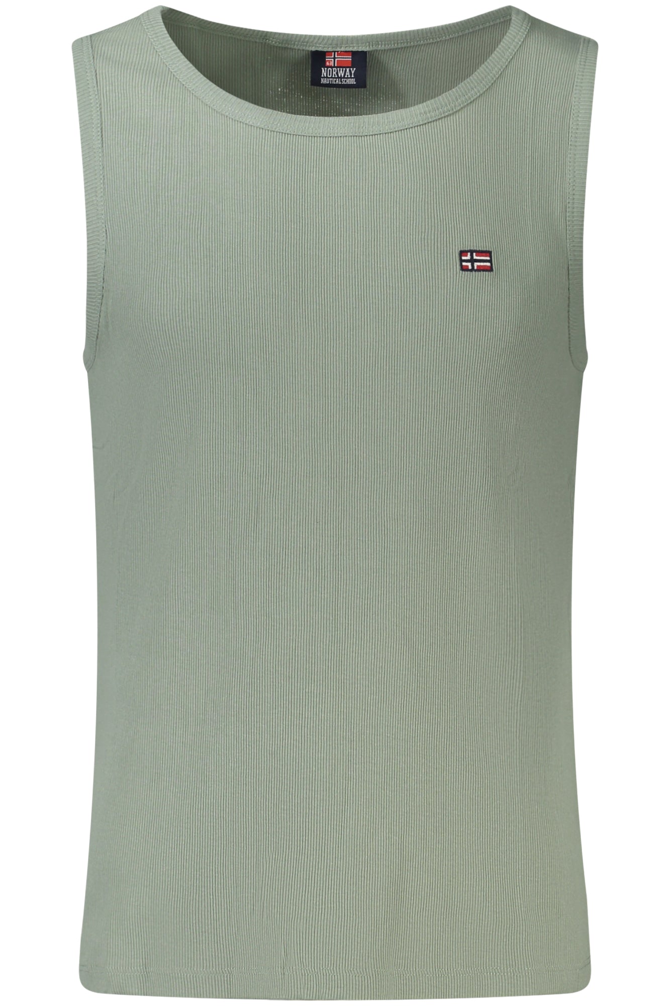 NORWAY 1963 Tanktop Herren Schwarz – Logo-Stickerei aus 100% Baumwolle Grün
