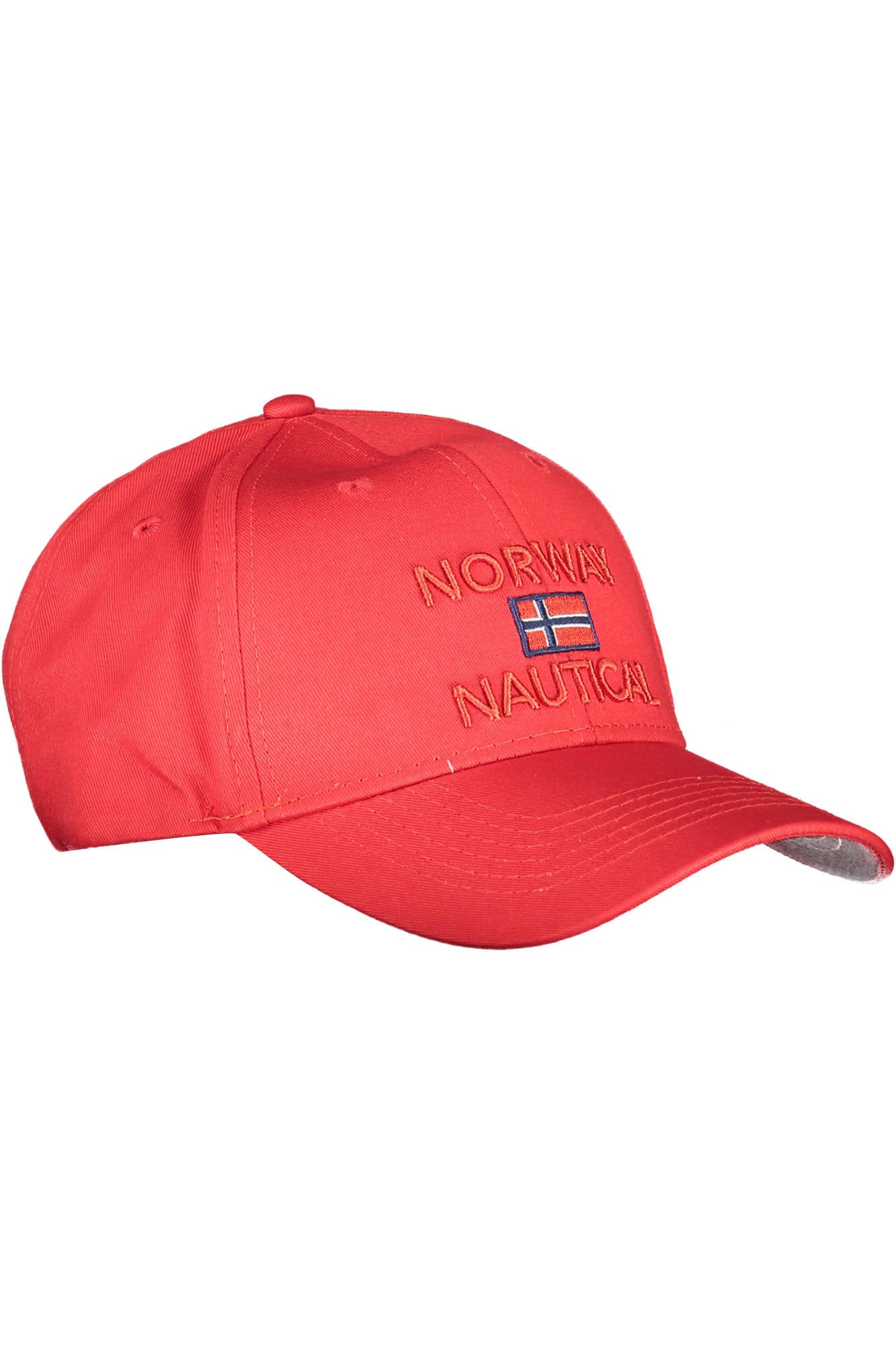 NORWAY 1963 Roter Mann-Hut Herren – Kappe mit Schirm aus 100% Baumwolle für Frühjahr/Sommer Rot