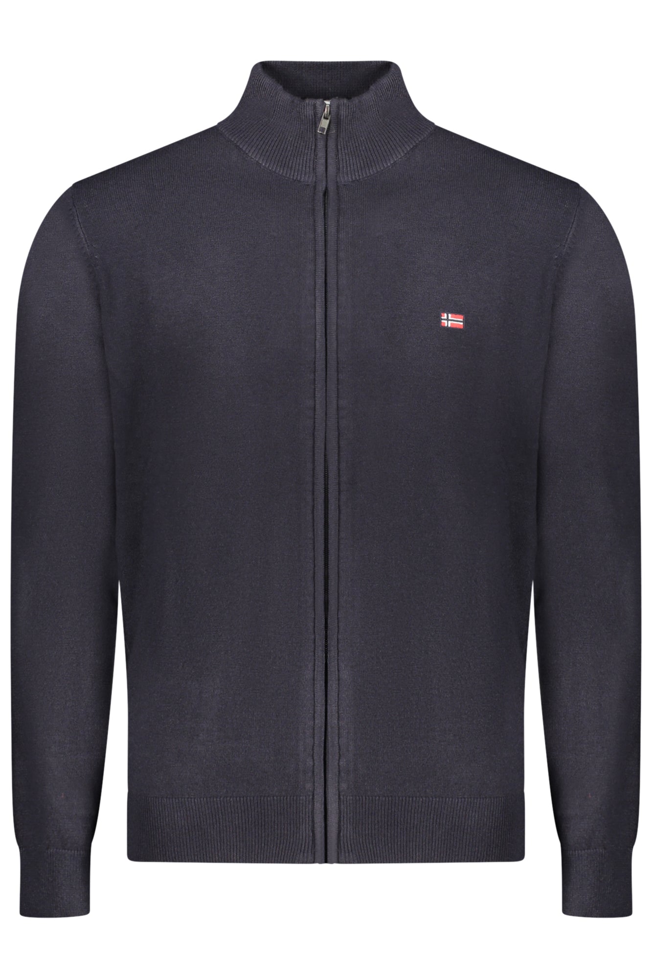 NORWEGEN 1963 HERREN BLAUER STRICKJACKE