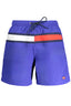 NORWAY 1963 Badehose Herren – Schwimmboxer mit Kontrastdetails und Gesäcktasche Blau