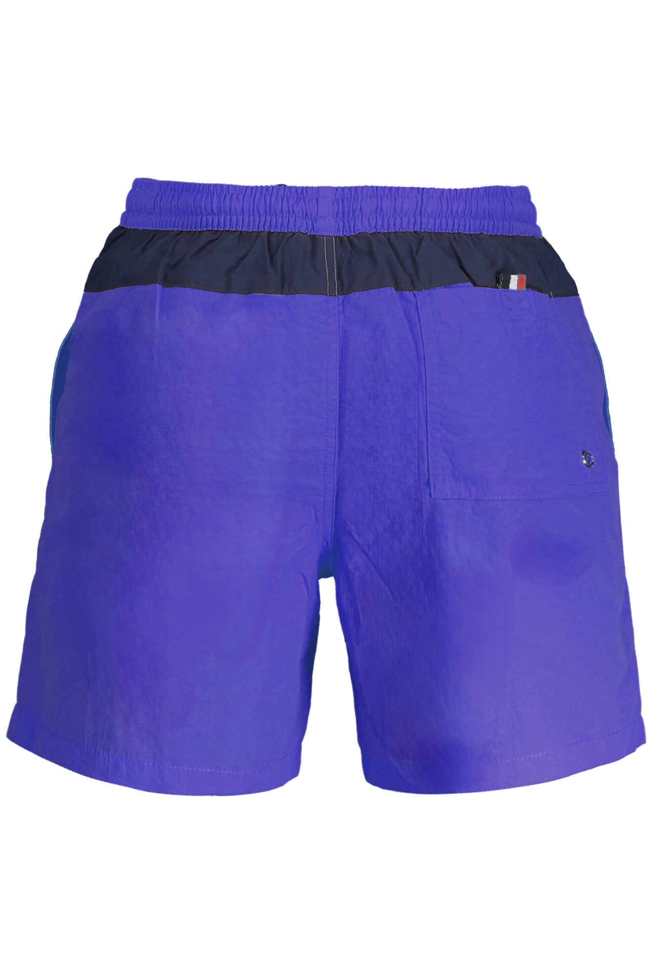 NORWAY 1963 Badehose Herren – Gelbe Schwimmboxer mit Logo-Print und Gesäßtasche Blau