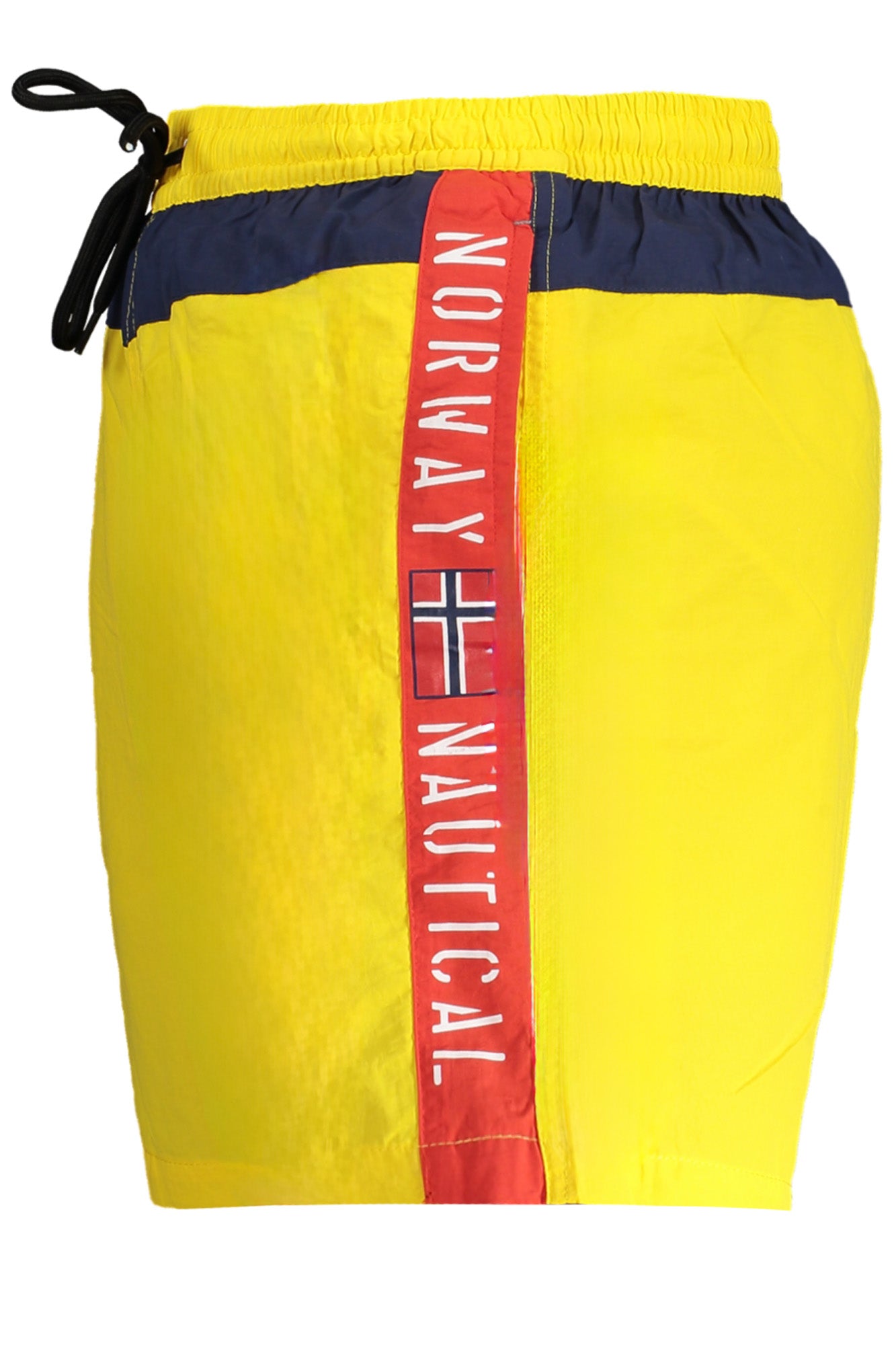 NORWAY 1963 Badehose Herren – Gelbe Schwimmboxer mit Logo-Print und Gesäßtasche Gelb