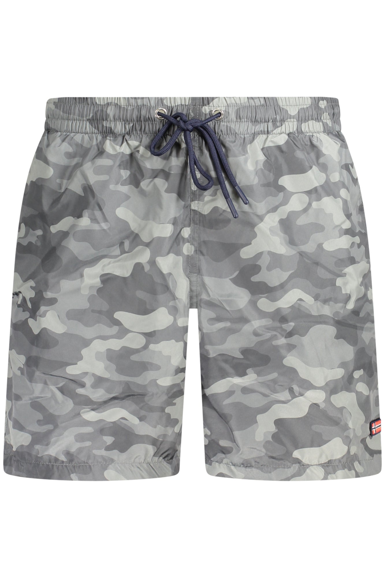 NORWAY 1963 Badeboxer Herren – Elastischer Bund mit Logo-Applikation Schwarz