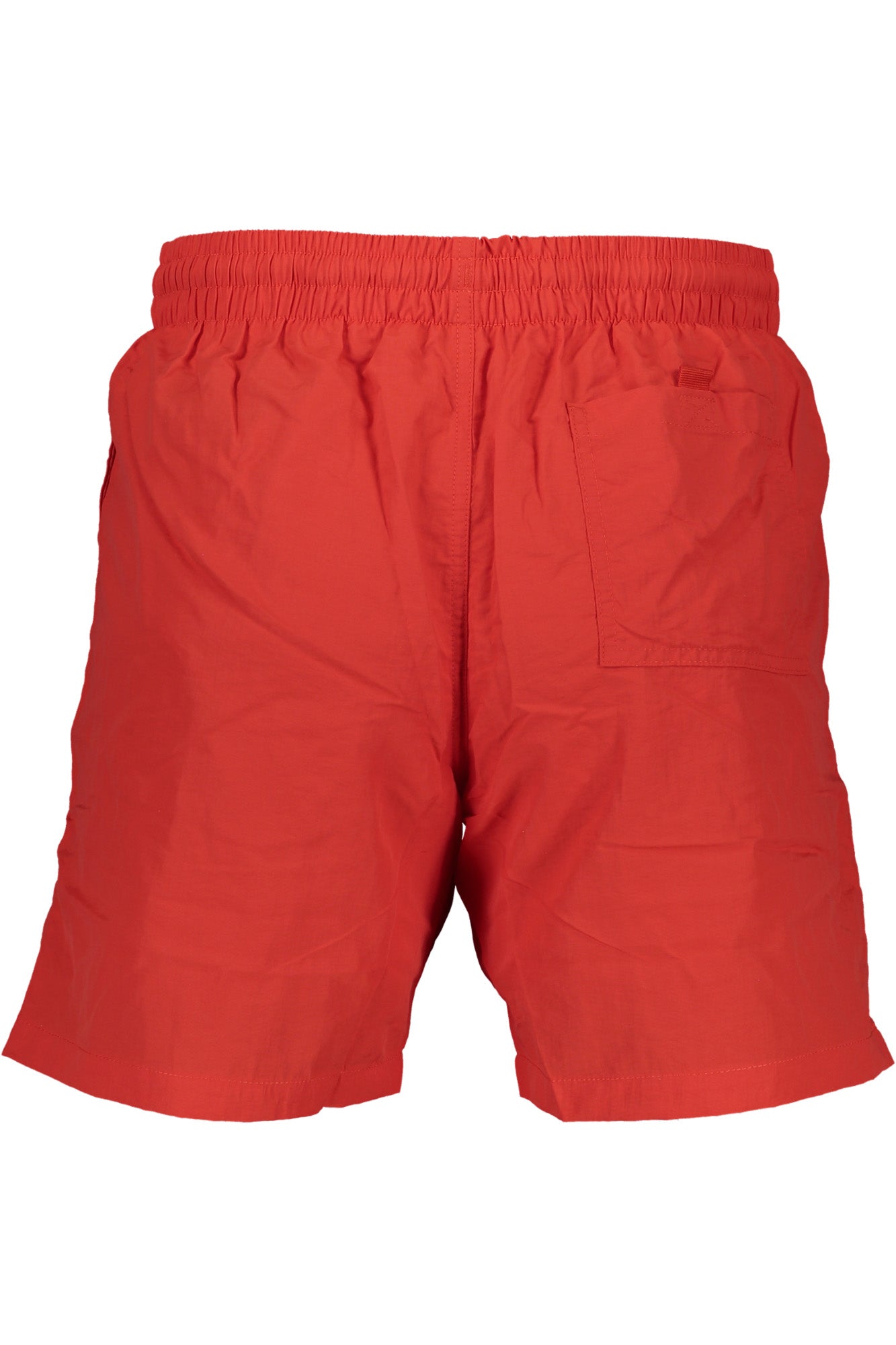 NORWAY 1963 Badeboxer Herren – Elastischer Bund mit Schnürung & Gesäßtasche Rot