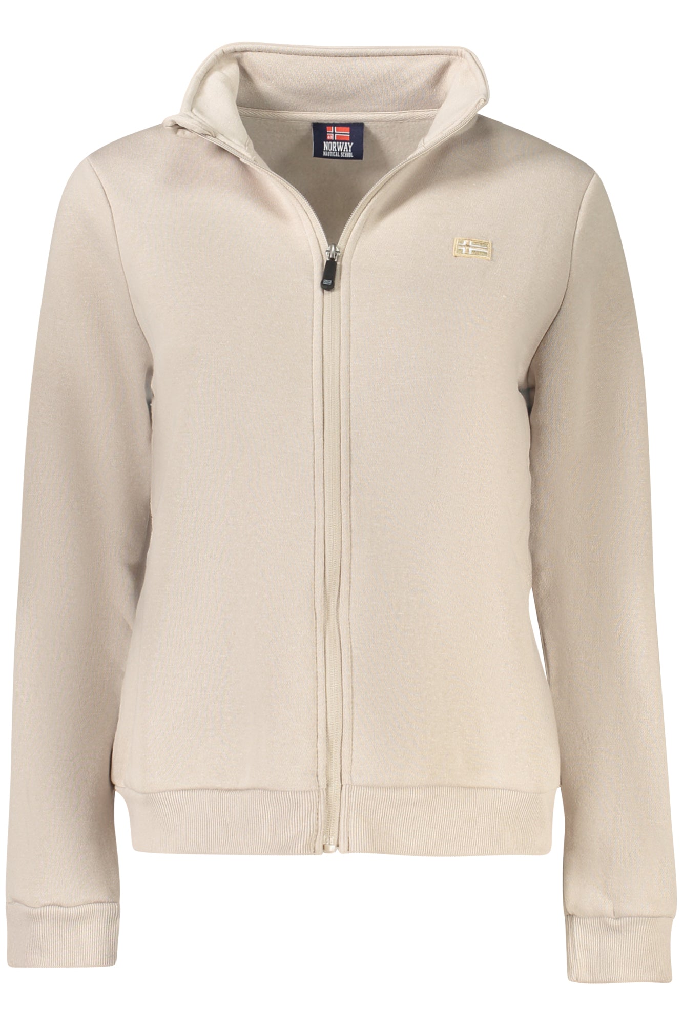 NORWAY 1963 Damen-Sweatshirt mit Reißverschluss – Beige Sweatshirt für Herbst/Winter Beige