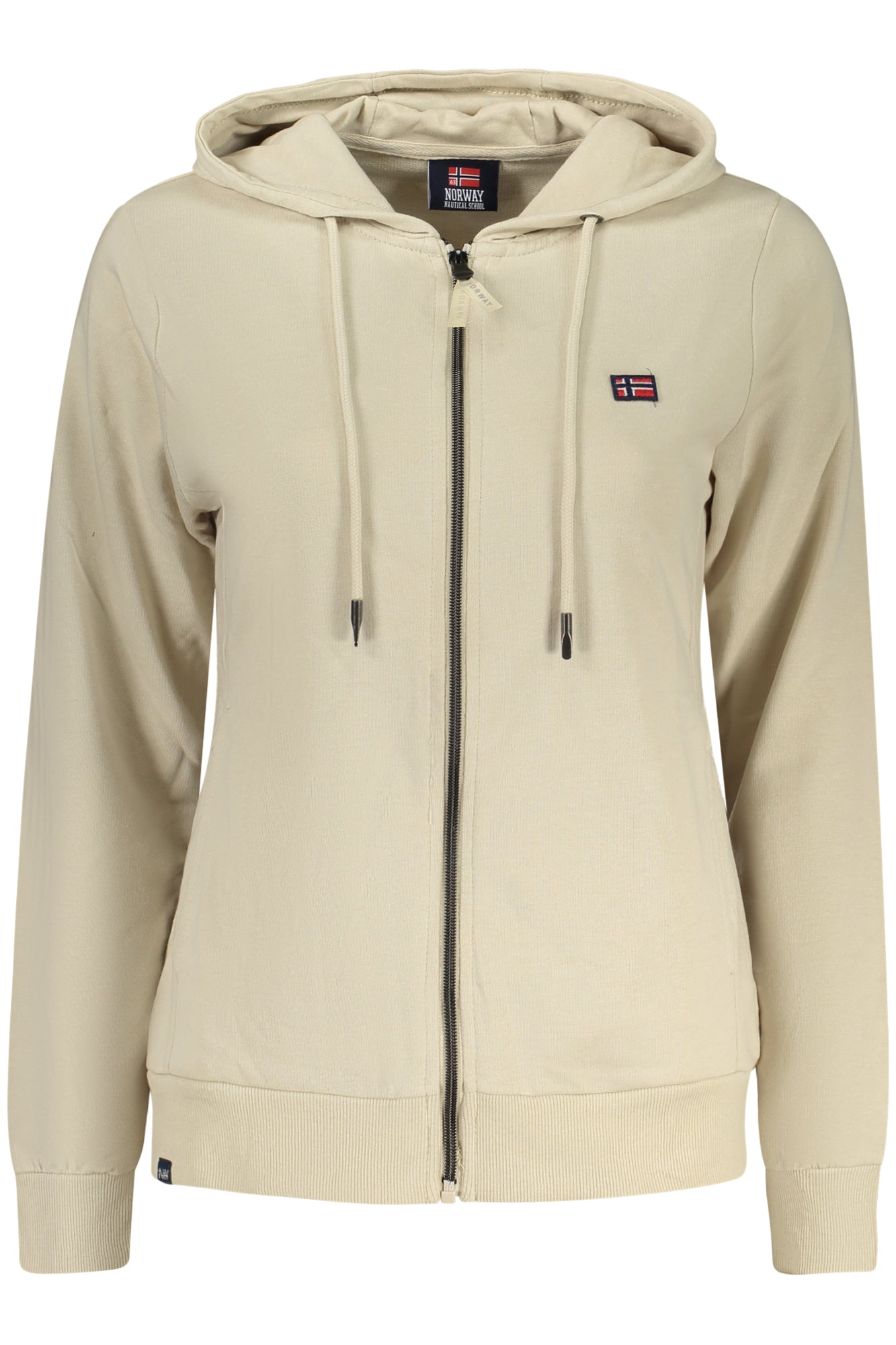 NORWAY 1963 Damen Sweatshirt – Hoodie, mit Taschen Beige