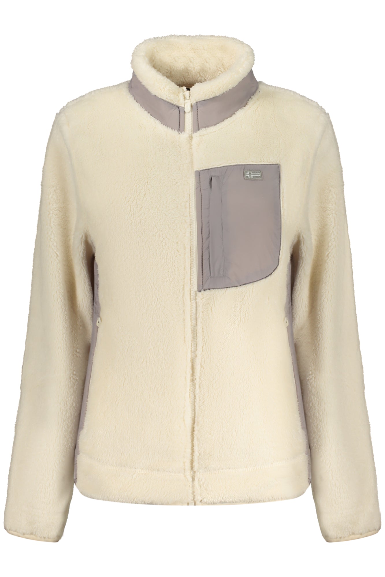 NORWAY 1963 Rosa Damen-Sweatshirt mit Reißverschluss – Plüsch & praktische Taschen Zweitbild
