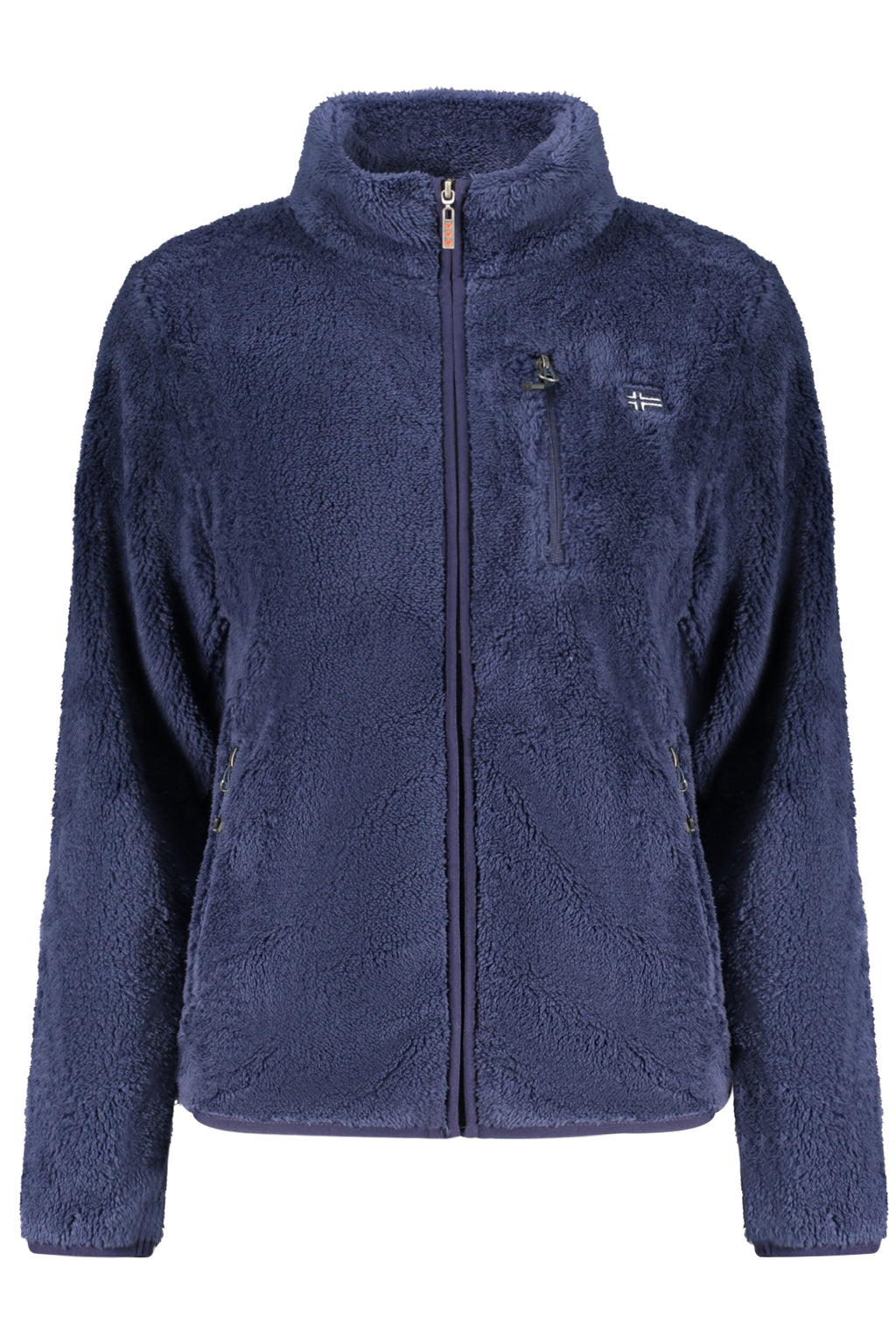 NORWEGEN 1963 BLAUES DAMEN-SWEATSHIRT MIT REISSVERSCHLUSS