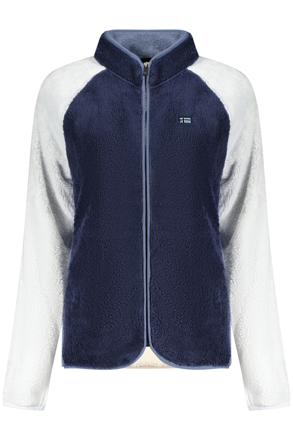 NORWEGEN 1963 BLAUES DAMEN-SWEATSHIRT MIT REISSVERSCHLUSS