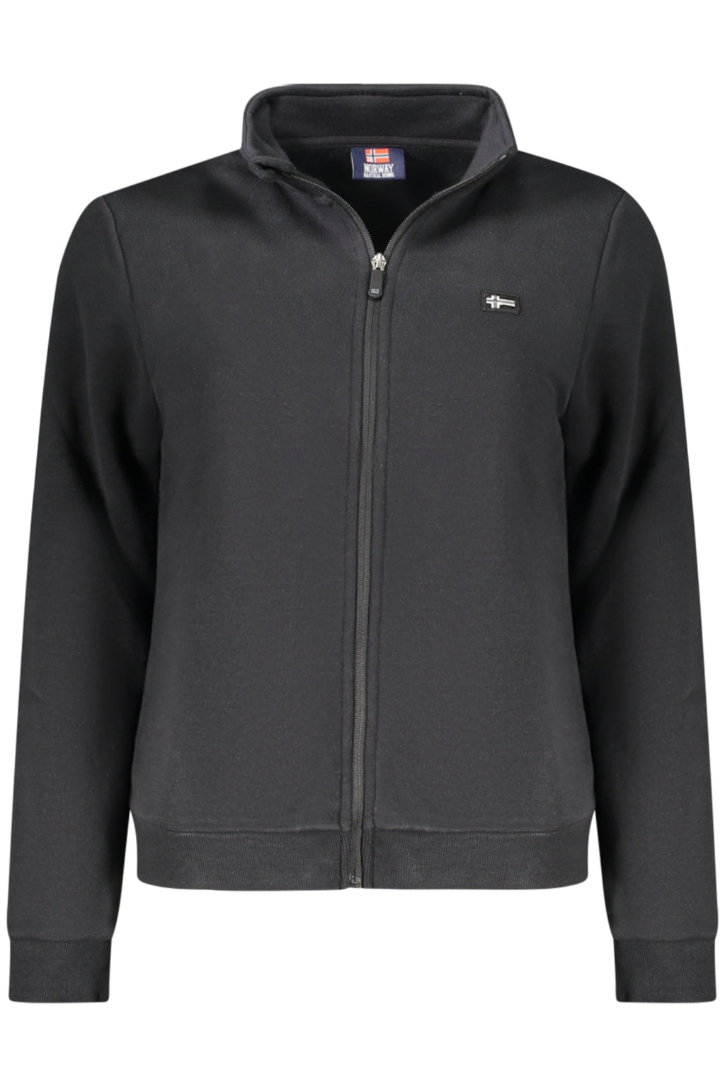 NORWEGEN 1963 SCHWARZES DAMEN-SWEATSHIRT MIT REISSVERSCHLUSS