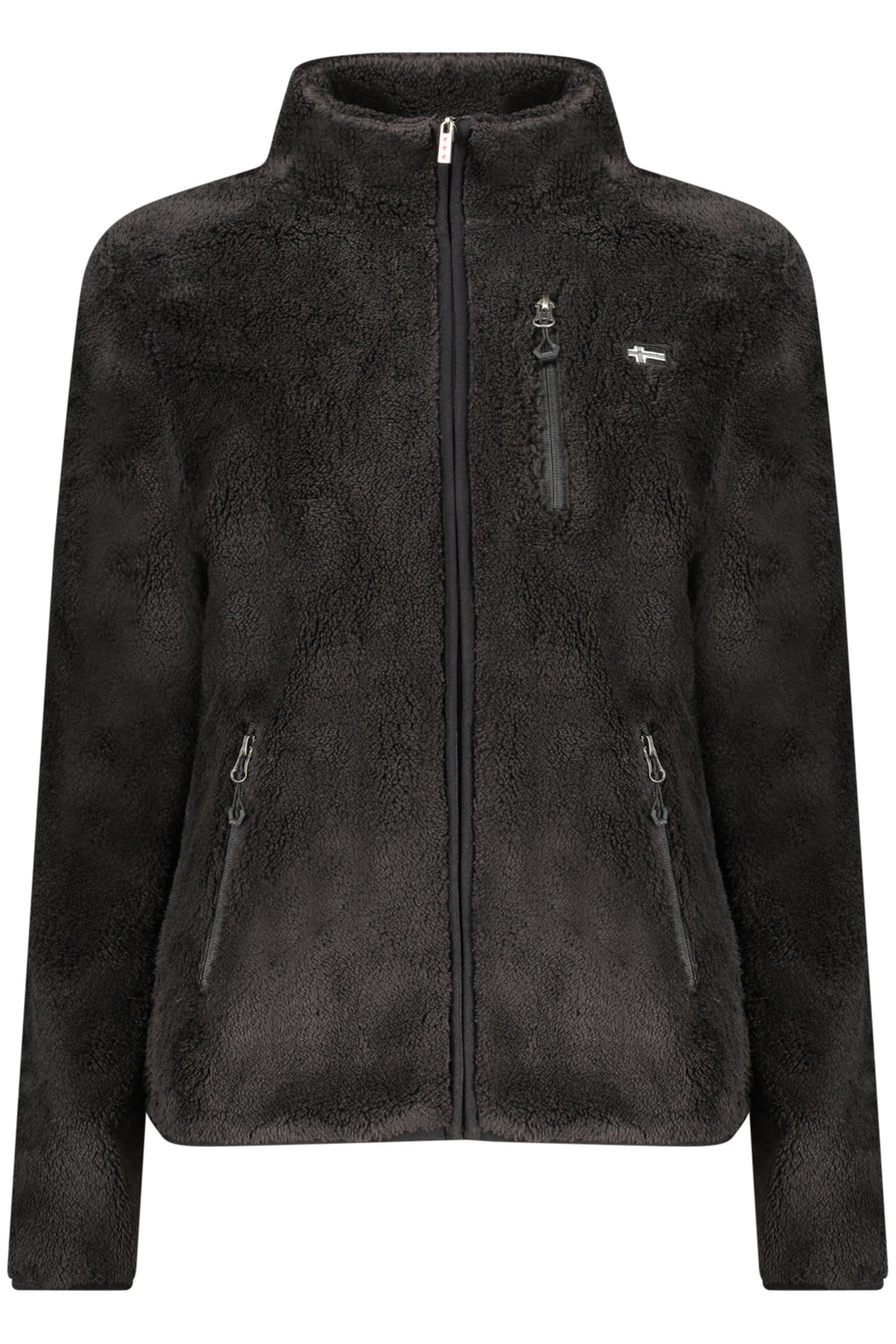 NORWEGEN 1963 SCHWARZES DAMEN-SWEATSHIRT MIT REISSVERSCHLUSS