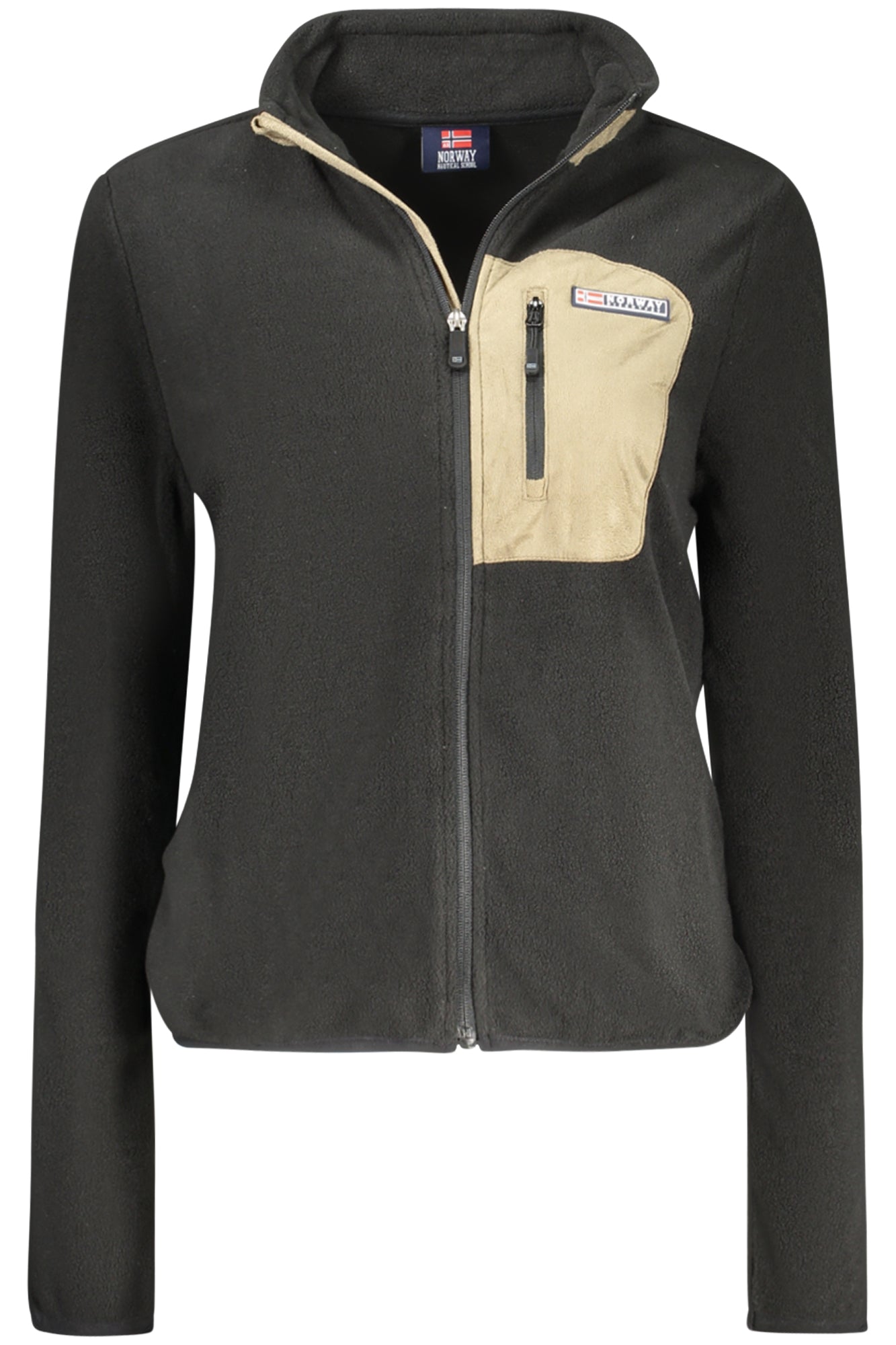 NORWAY 1963 Sweatshirt Damen mit Reißverschluss – Rosa Fleece für Herbst/Winter Schwarz