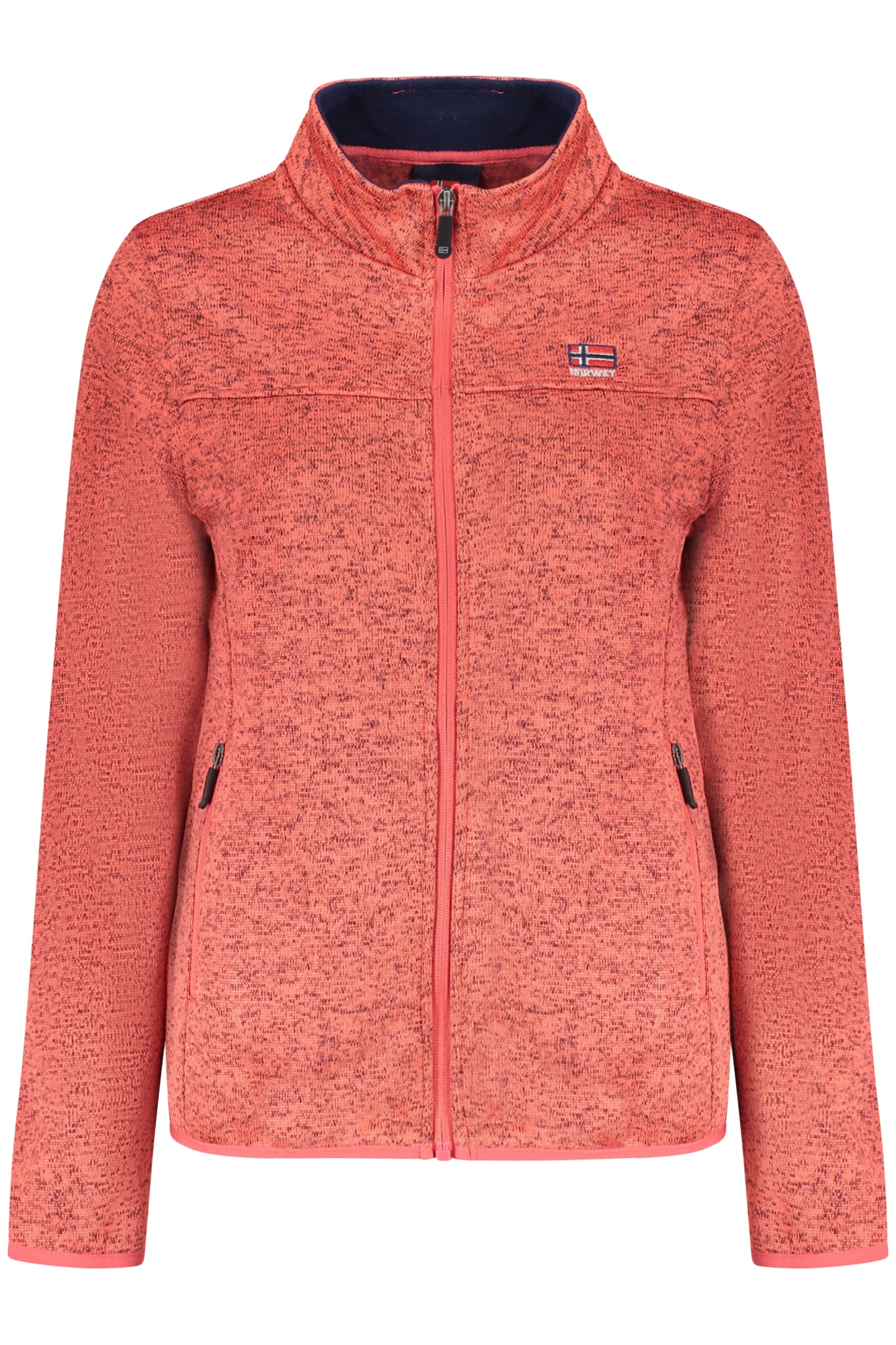 NORWAY 1963 Sweatshirt Damen mit Reißverschluss – Lila Langarm-Sweatshirt für Herbst/Winter Rosa
