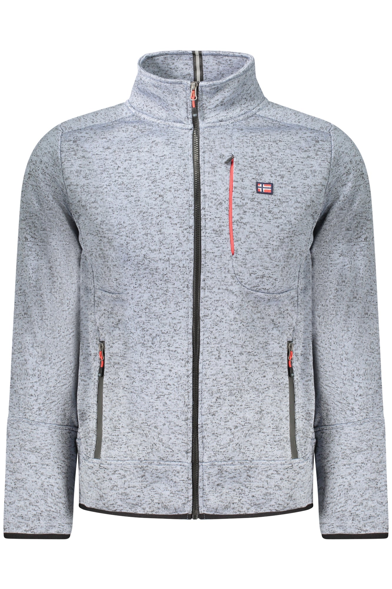 NORWAY 1963 Sweatshirt Herren mit Reißverschluss – Blaues Fleece für Herbst/Winter Hellblau