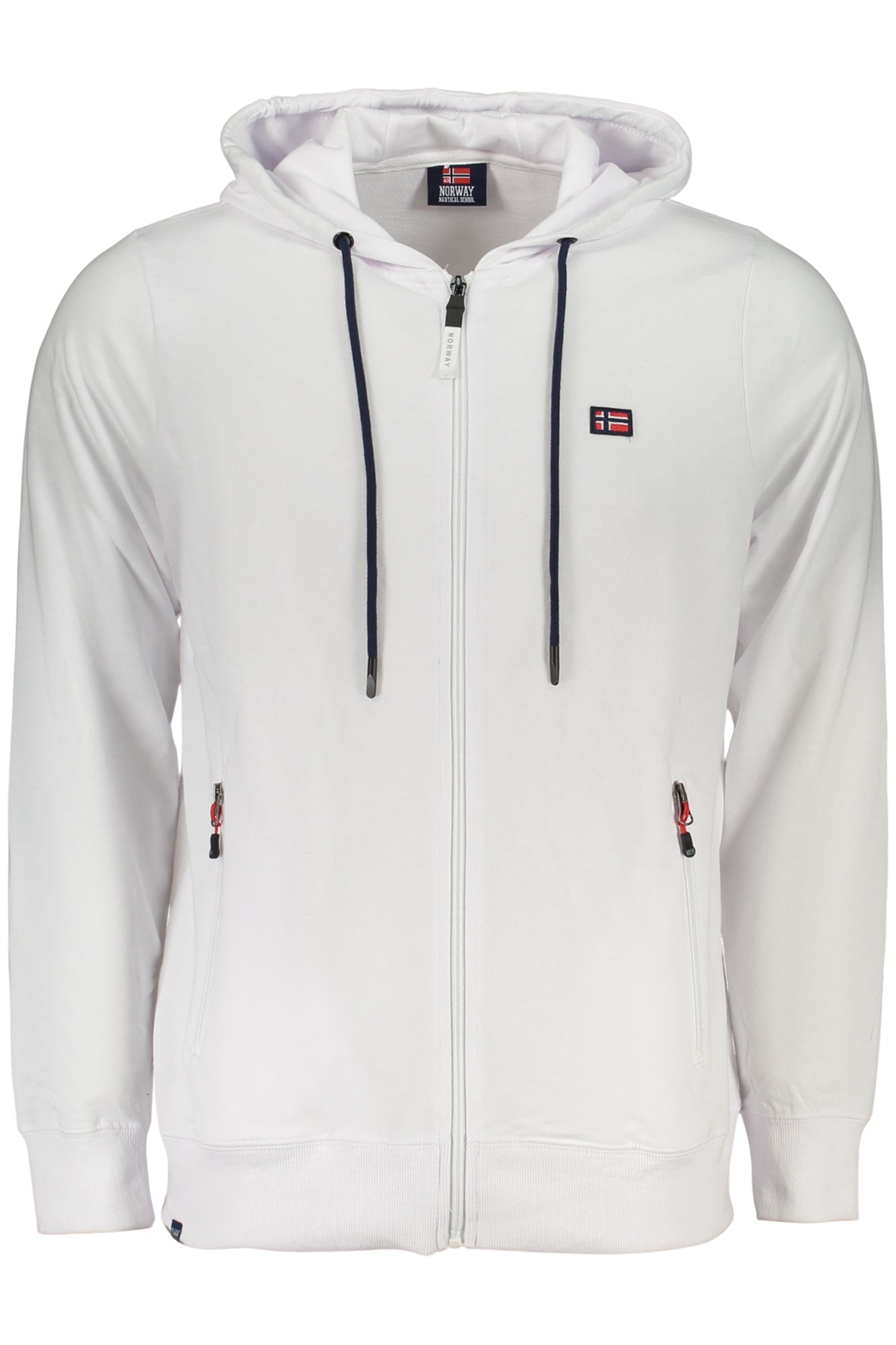 NORWAY 1963 Herren Sweatshirt – mit Kapuze, mit Taschen Weiß Hauptbild