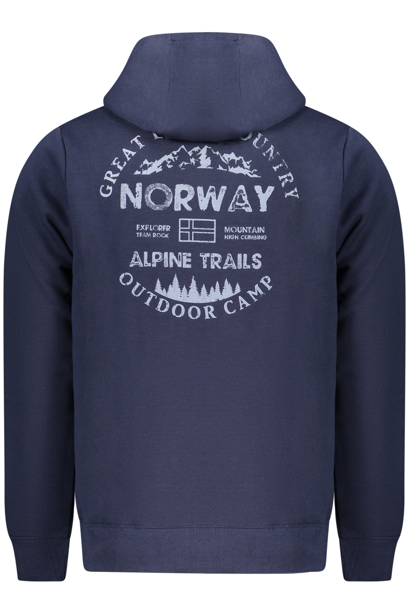 NORWAY 1963 Sweatshirt Herren mit Reißverschluss – Hoodie für Herbst/Winter Blau