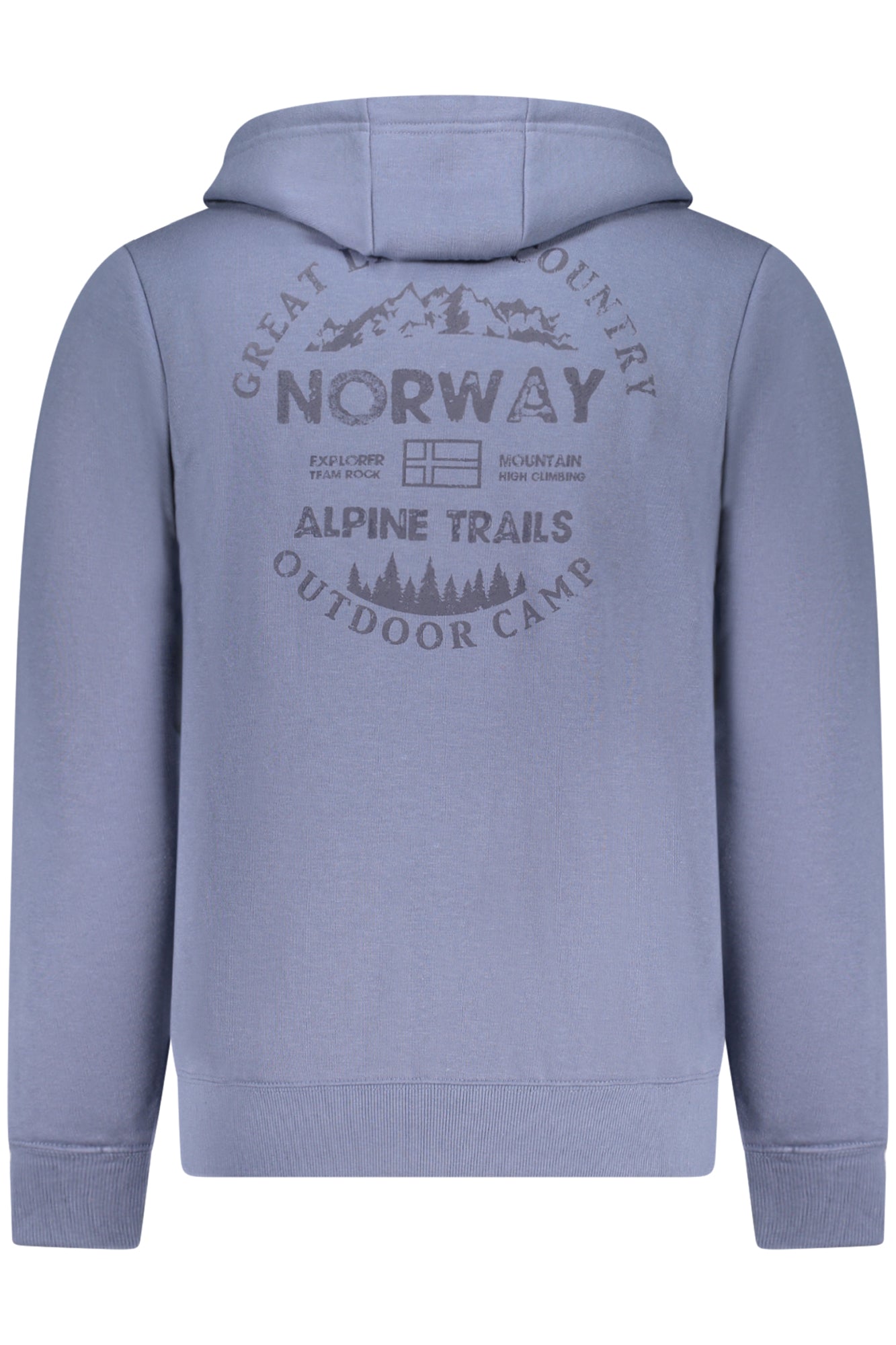 NORWAY 1963 Sweatshirt Herren mit Reißverschluss – Hoodie für Herbst/Winter Blau