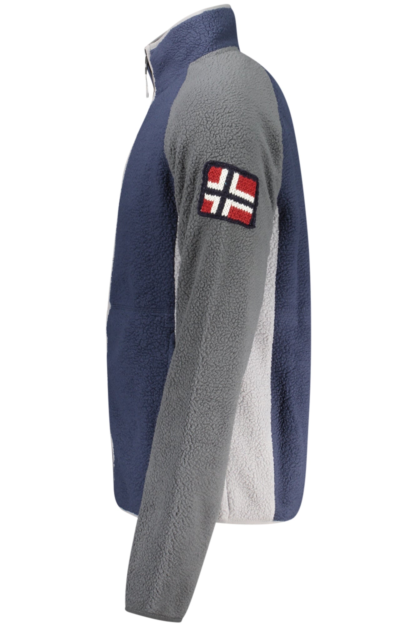 NORWAY 1963 Sweatshirt Herren mit Reißverschluss – Beige Fleece-Pullover für Herbst/Winter Blau