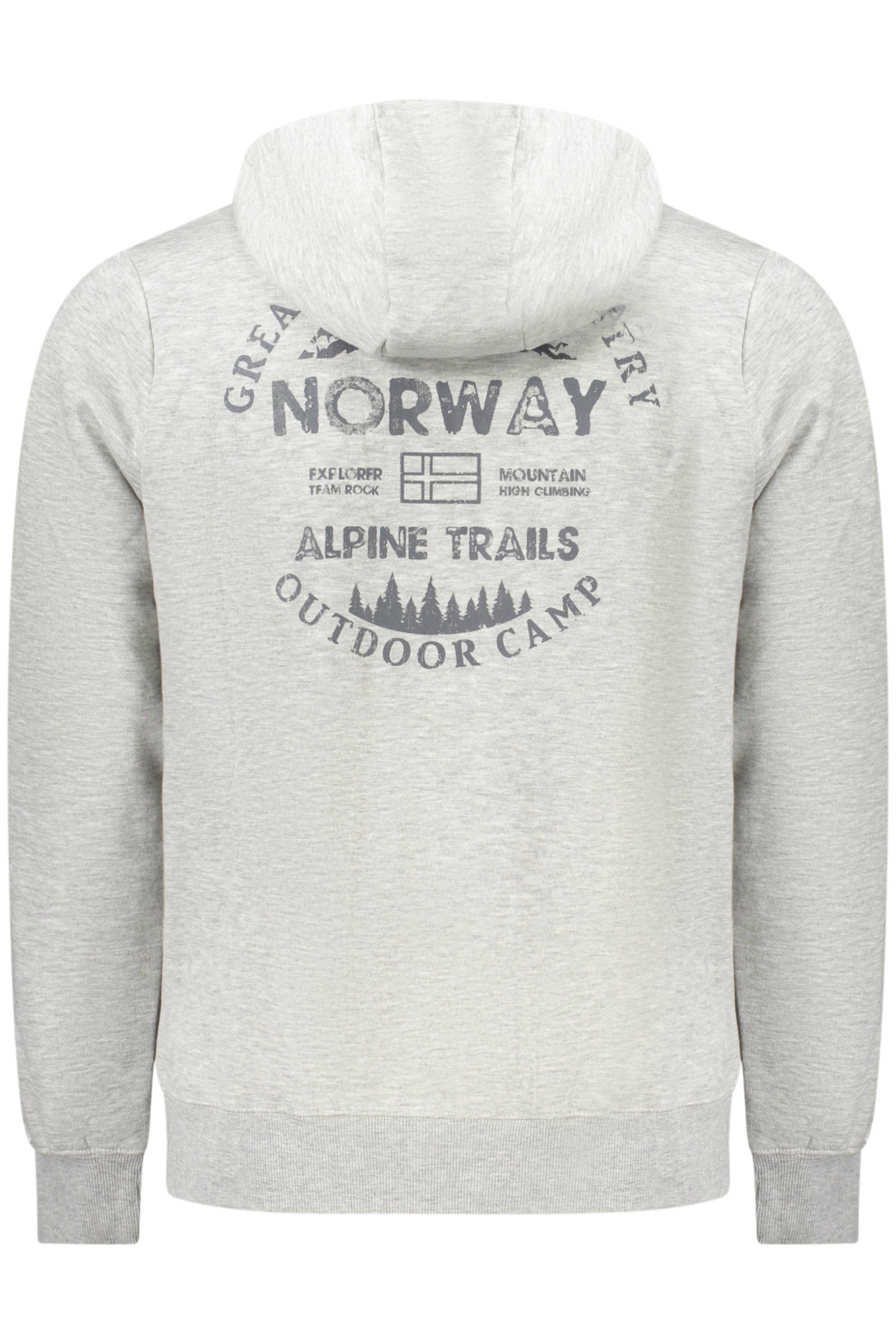NORWAY 1963 Sweatshirt Herren mit Reißverschluss – Hoodie für Herbst/Winter Grau