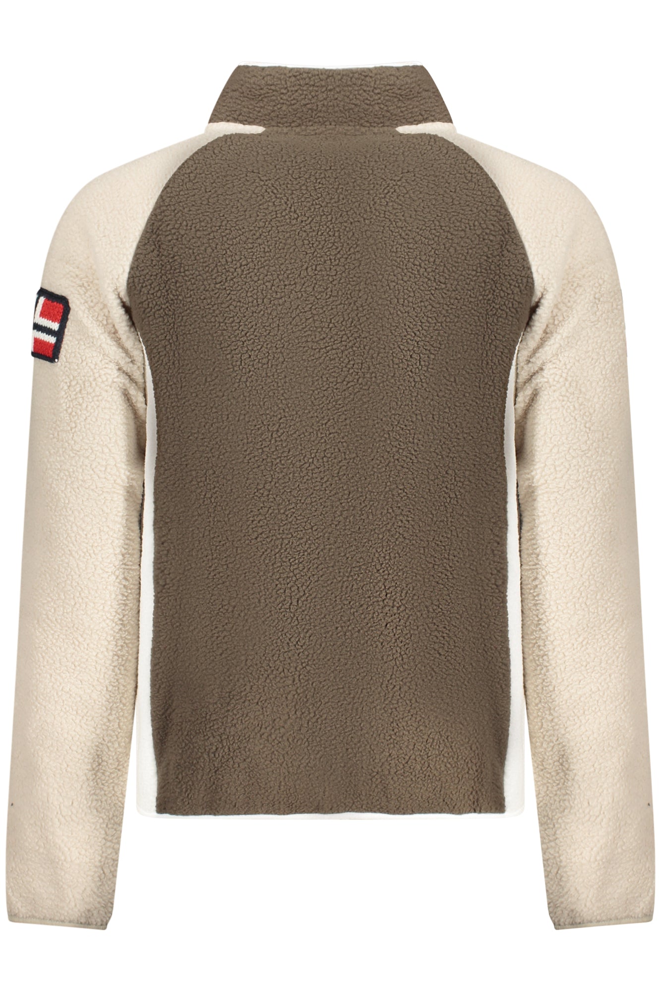 NORWAY 1963 Sweatshirt Herren mit Reißverschluss – Beige Fleece-Pullover für Herbst/Winter Braun