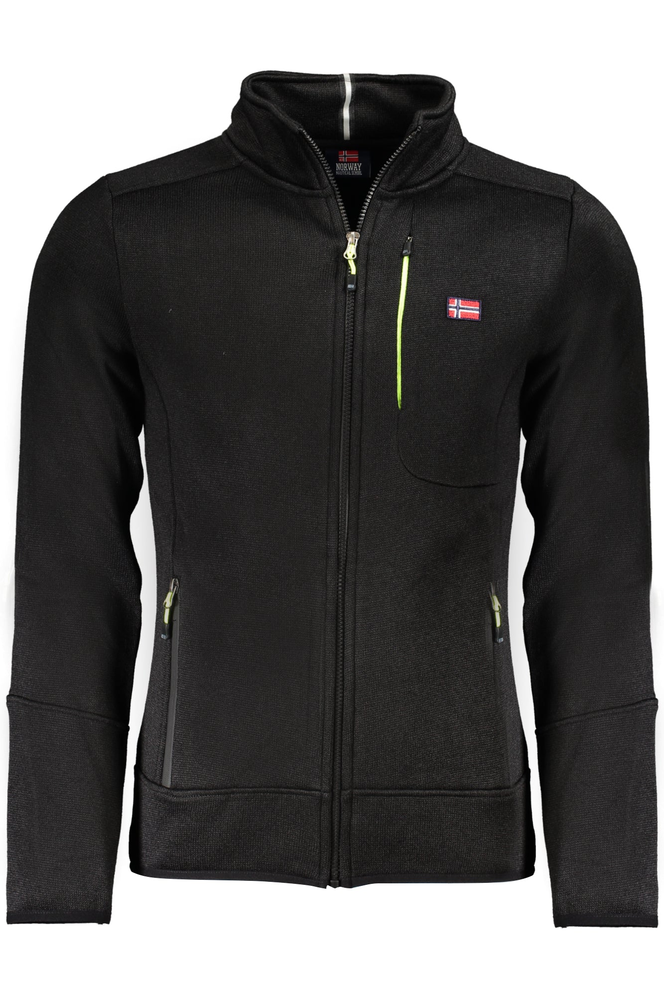 NORWAY 1963 Sweatshirt Herren mit Reißverschluss – Blaues Fleece für Herbst/Winter Schwarz