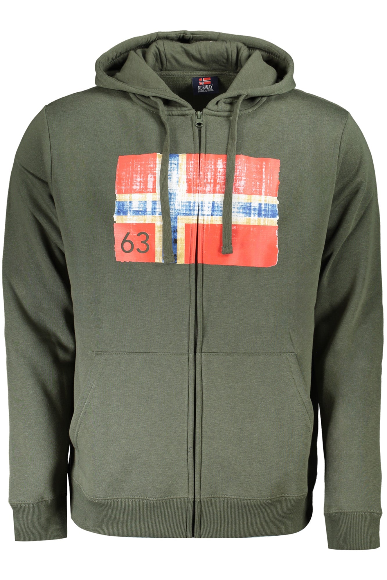 NORWEGEN 1963 GRÜNES REISSVERSCHLUSS-SWEATSHIRT FÜR HERREN Hauptbild