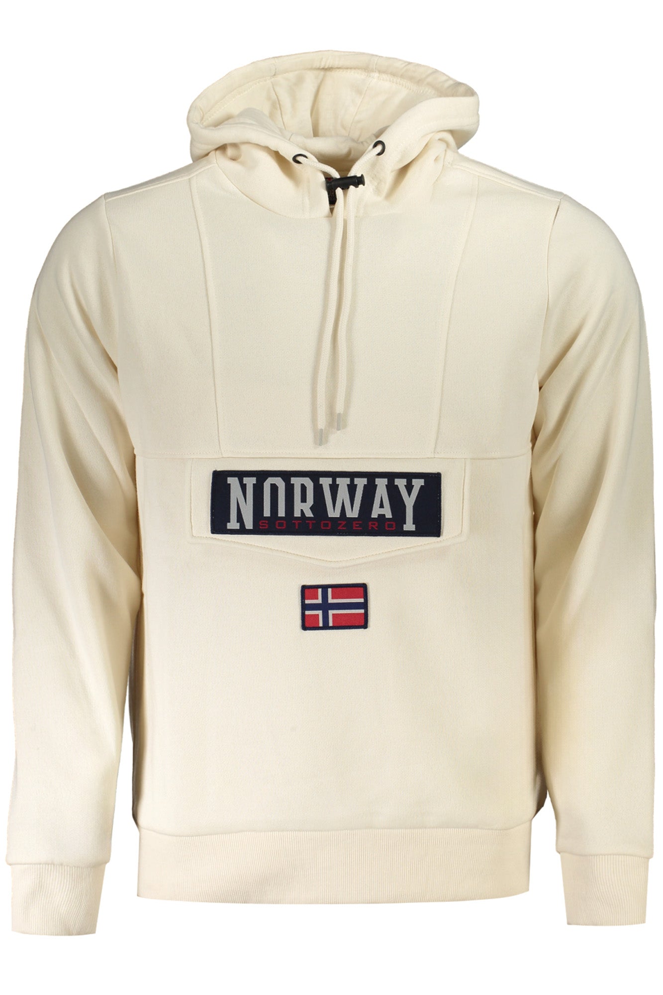 NORWAY 1963 Sweatshirt Herren mit Reißverschluss – Blaues Kapuzen-Sweatshirt für Herbst/Winter Beige