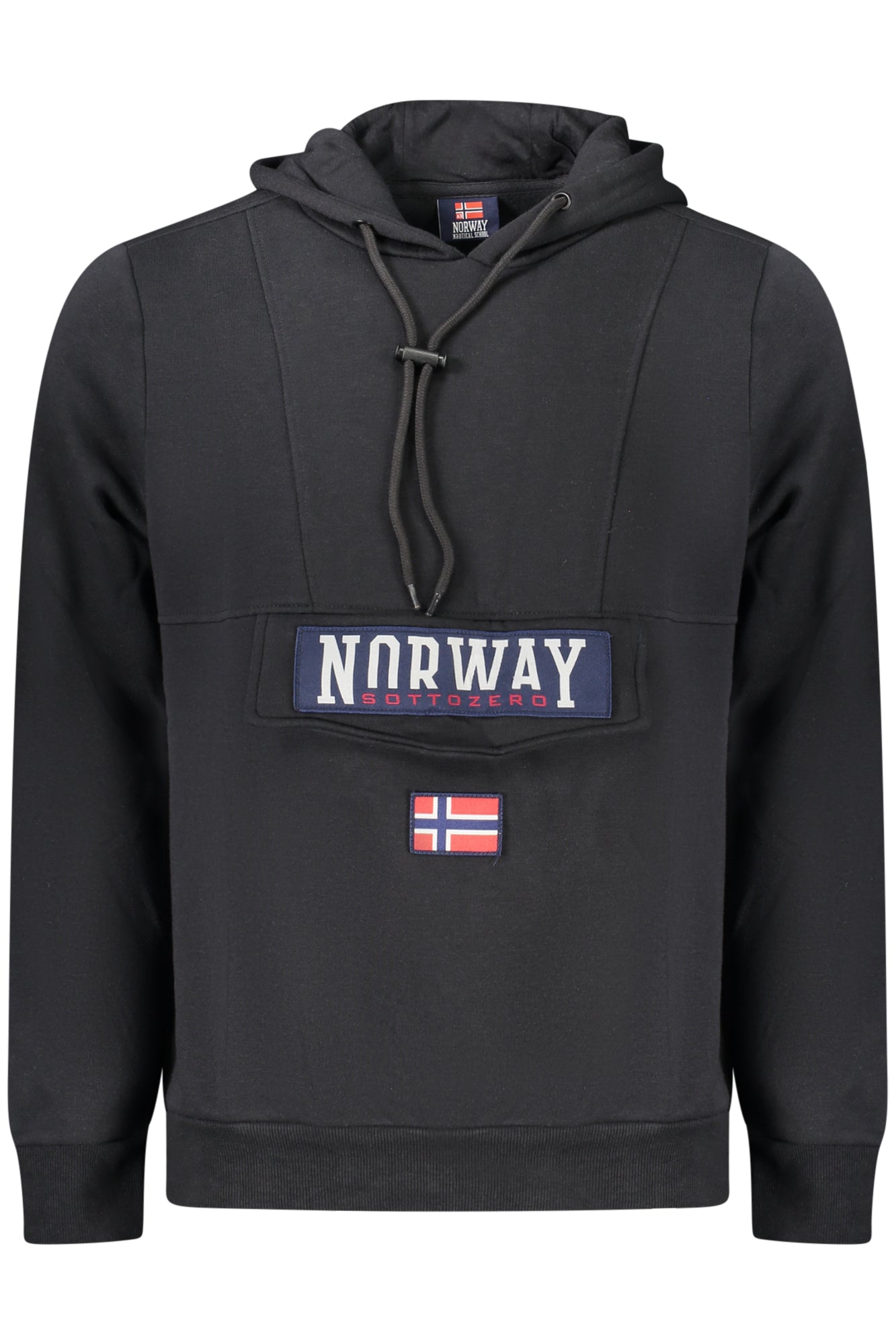 NORWAY 1963 Sweatshirt Herren mit Reißverschluss – Blau, 2 Taschen | soulluna.de Schwarz